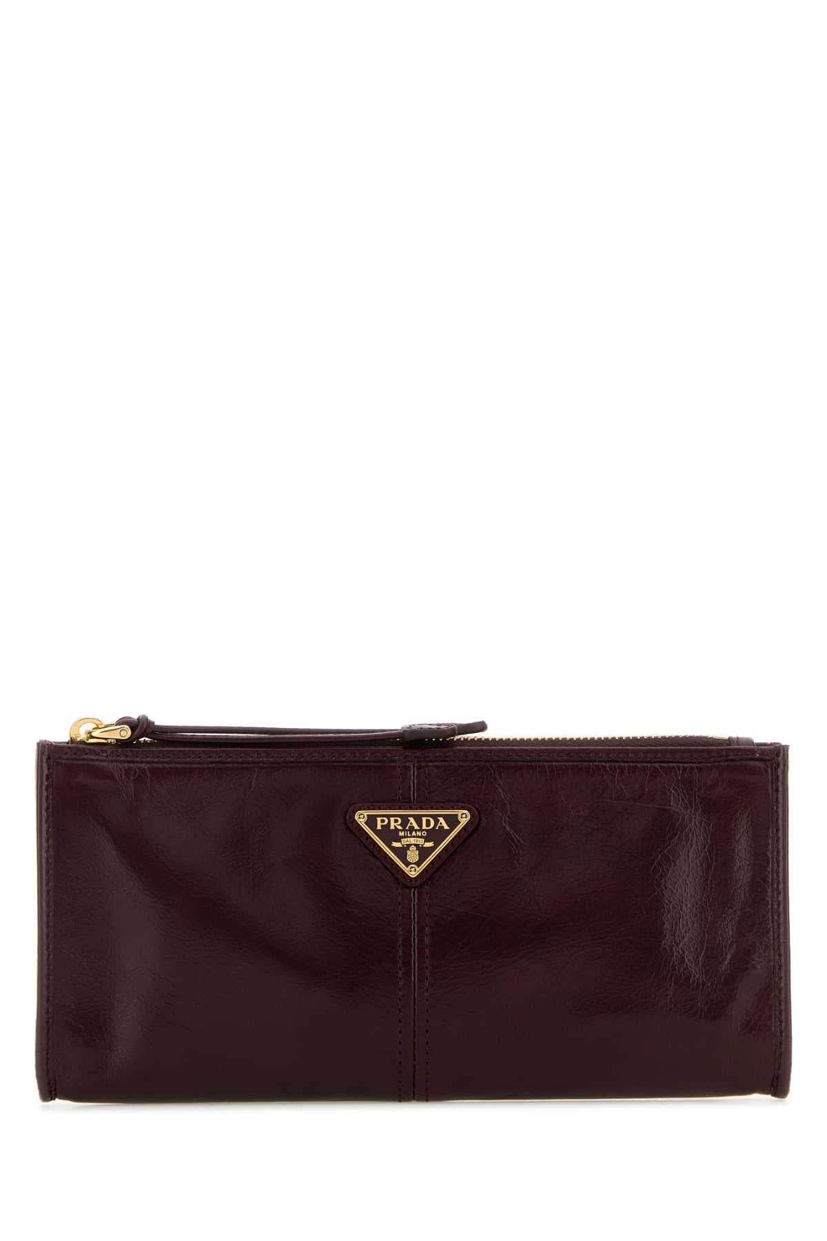 PRADA Mini Leather Pouch Handbag - FW25 Collection