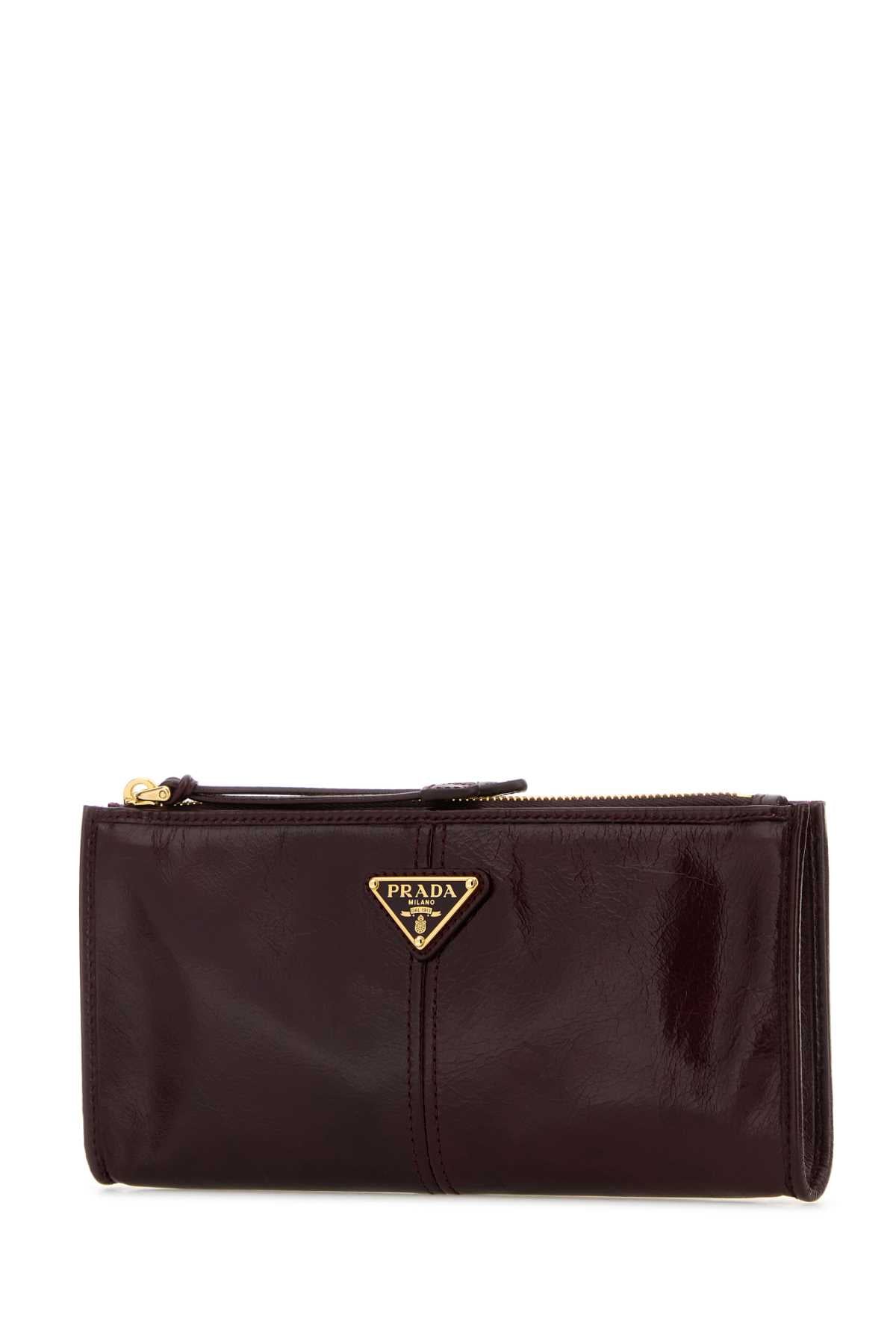PRADA Mini Leather Pouch Handbag - FW25 Collection