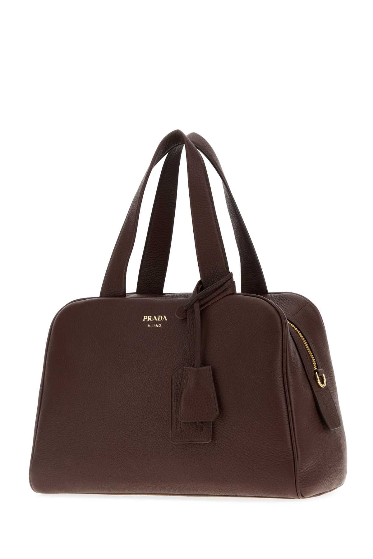 PRADA Elegant Leather Handbag - 34x21x14 cm