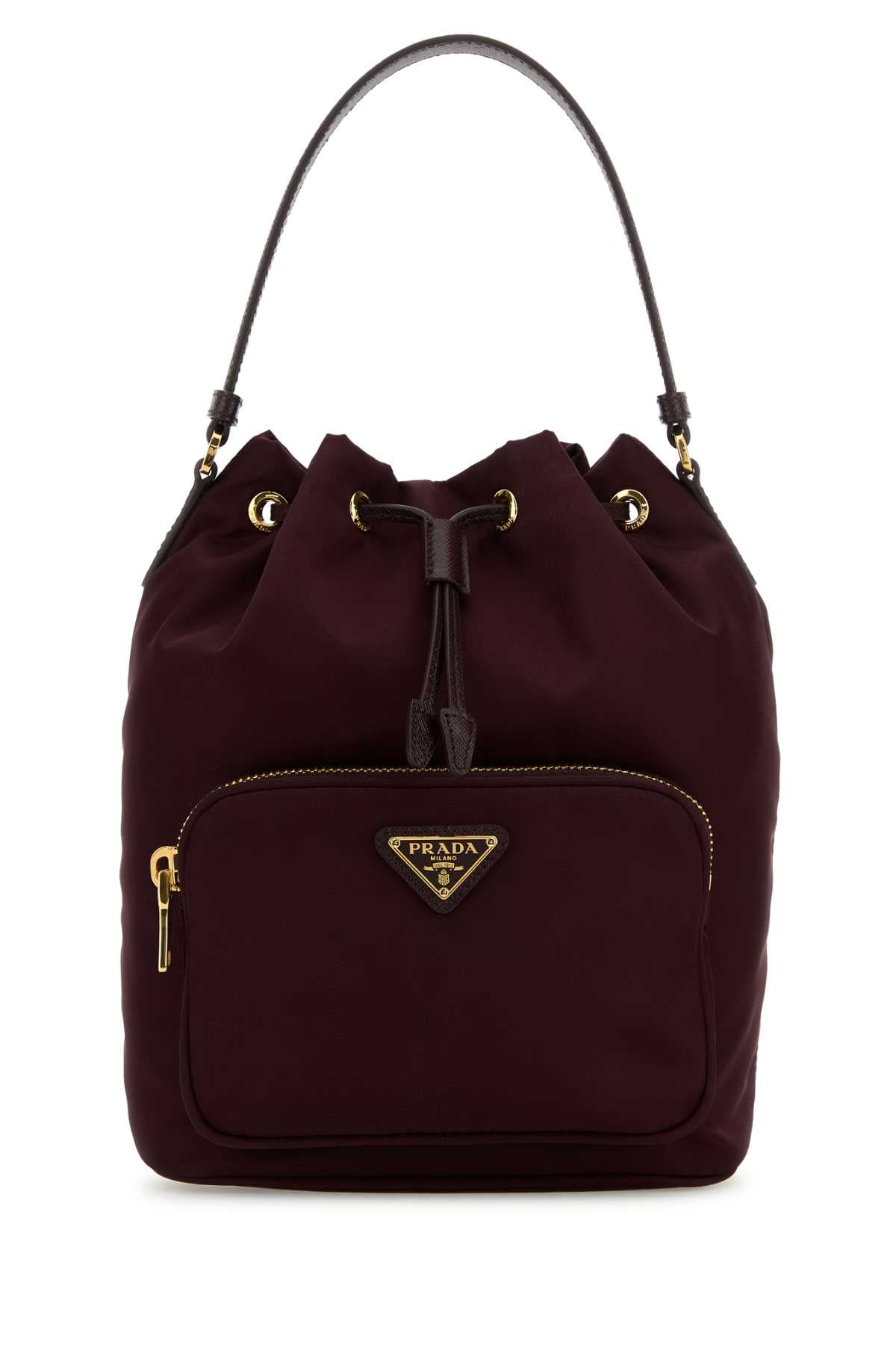 PRADA Mini Re-Nylon Duet Bucket Handbag