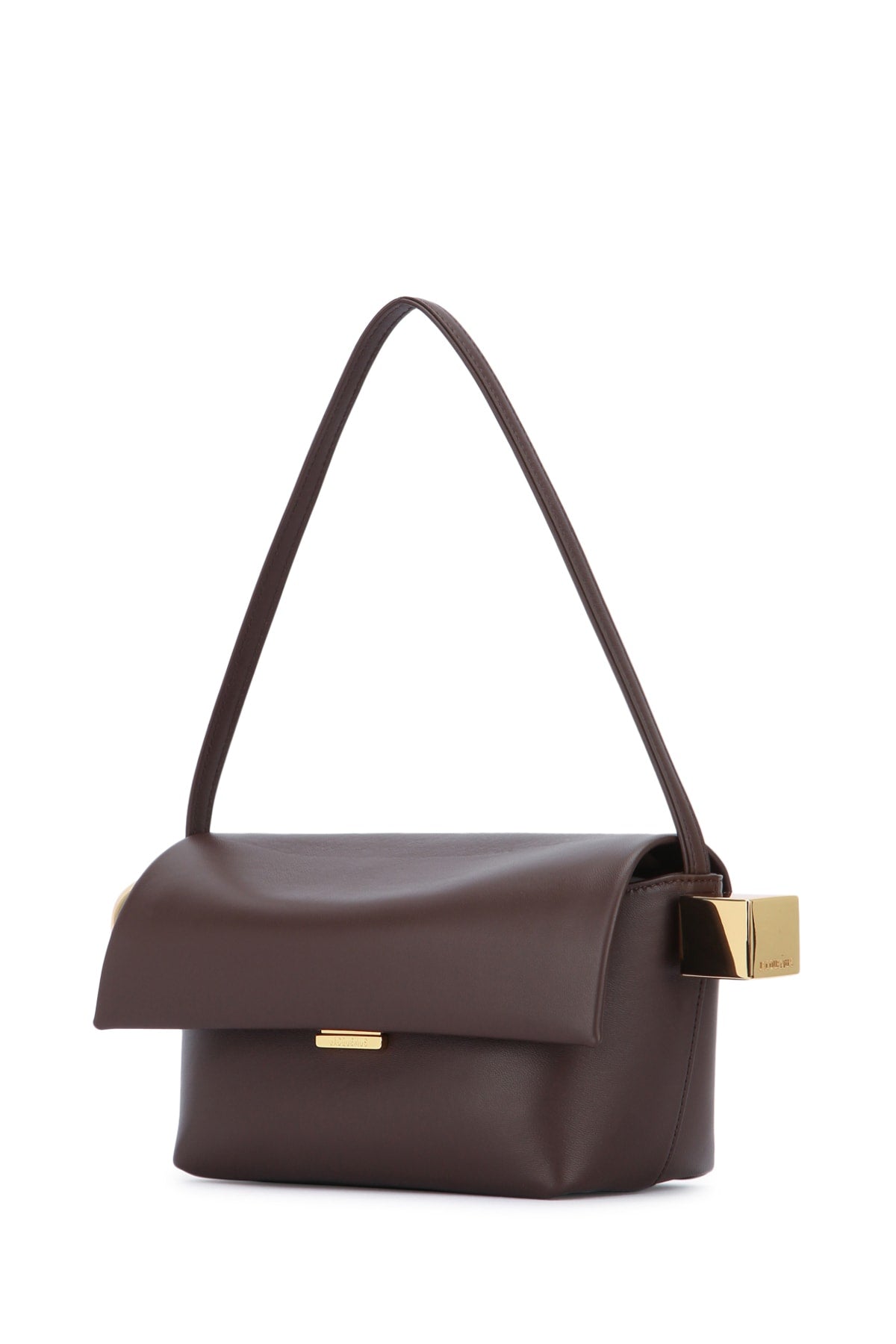 JACQUEMUS Mini Round Leather Handbag
