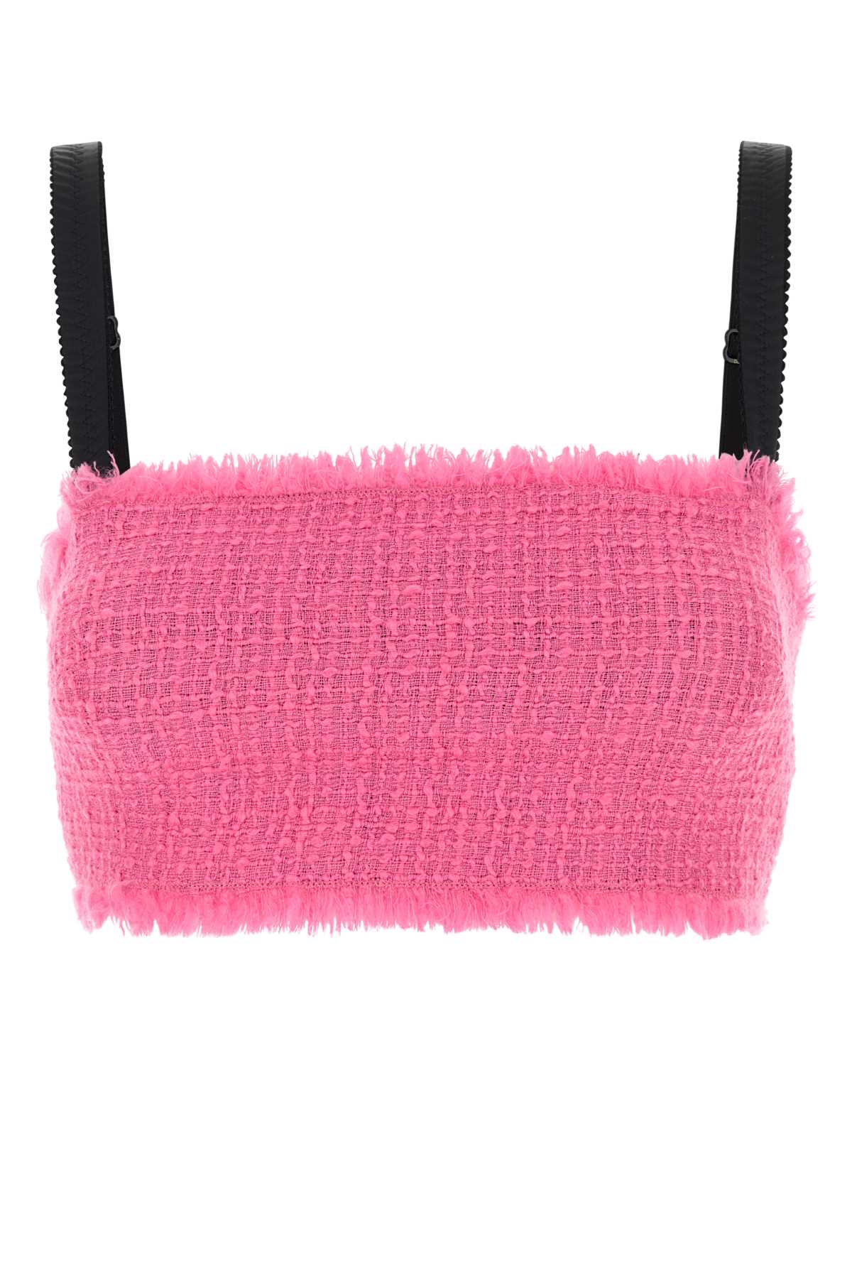 DOLCE & GABBANA Feminine Mini Tweed Crop Top