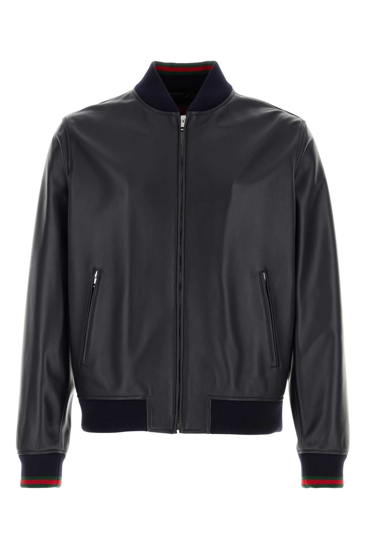 GUCCI Men's Leather Bomber Jacket