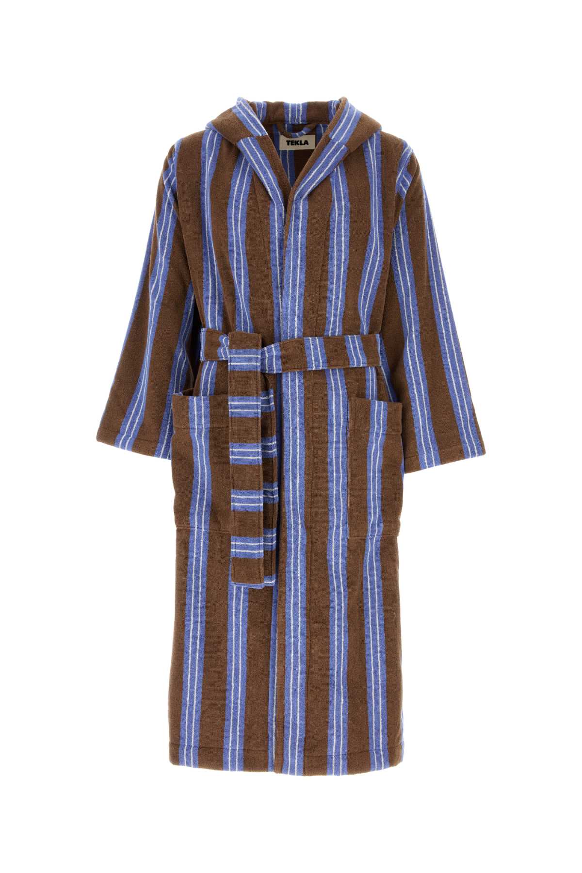 TEKLA Men's Embroidered Terry Fabric Bathrobe - Sample Size M