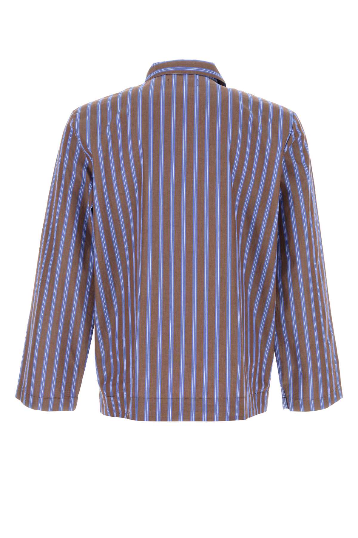 TEKLA Oversized Embroidered Poplin Pyjama Shirt for Men