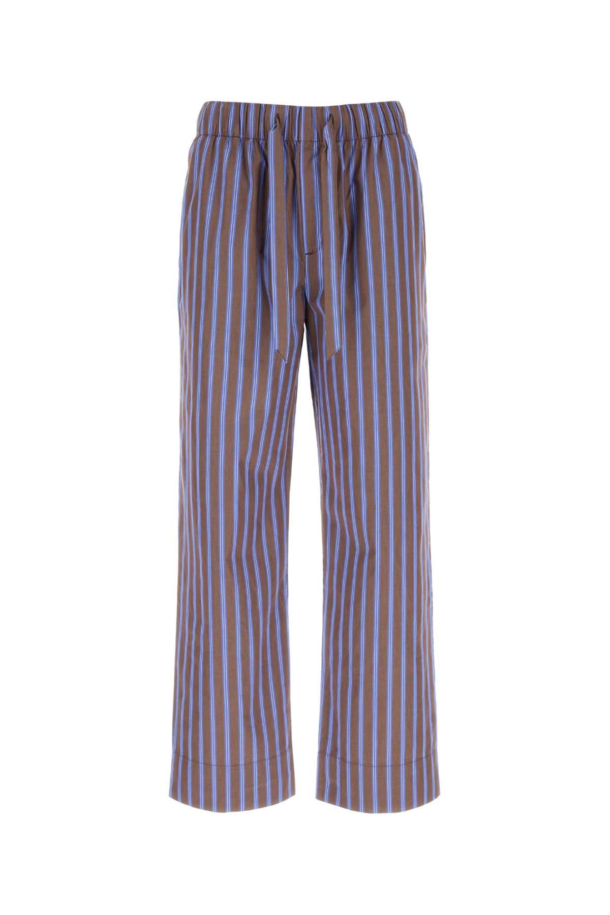 TEKLA Embroidered Poplin Pyjama Pants for Men - FW25 Collection