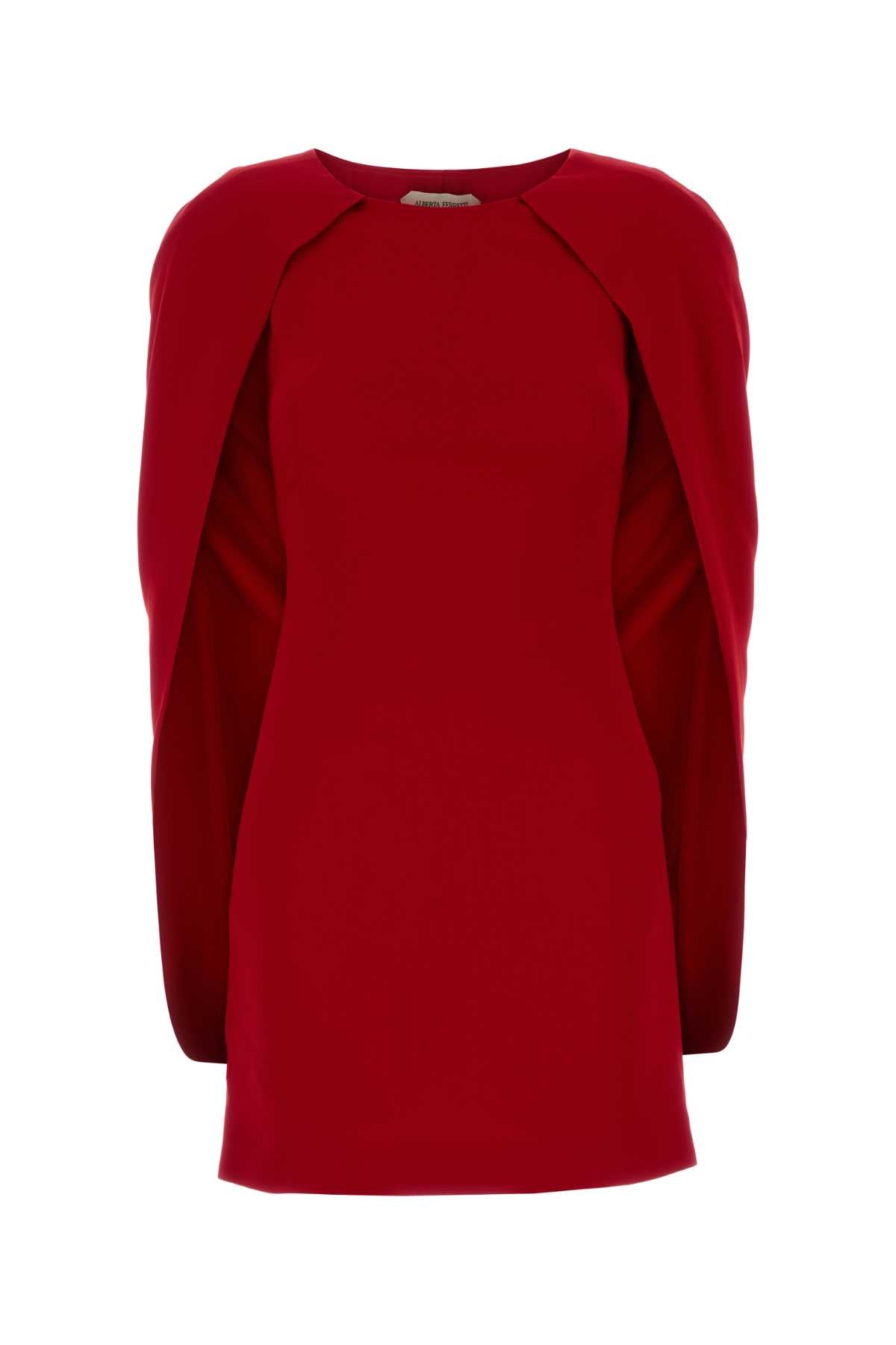 ALBERTA FERRETTI Sleek Stretch Crepe Mini Dress