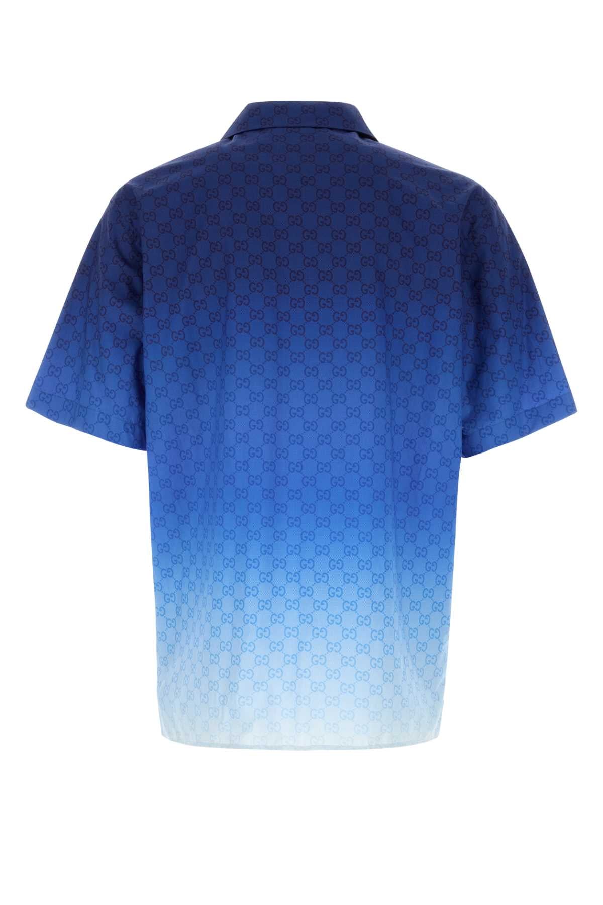 GUCCI Printed Poplin Shirt for Men