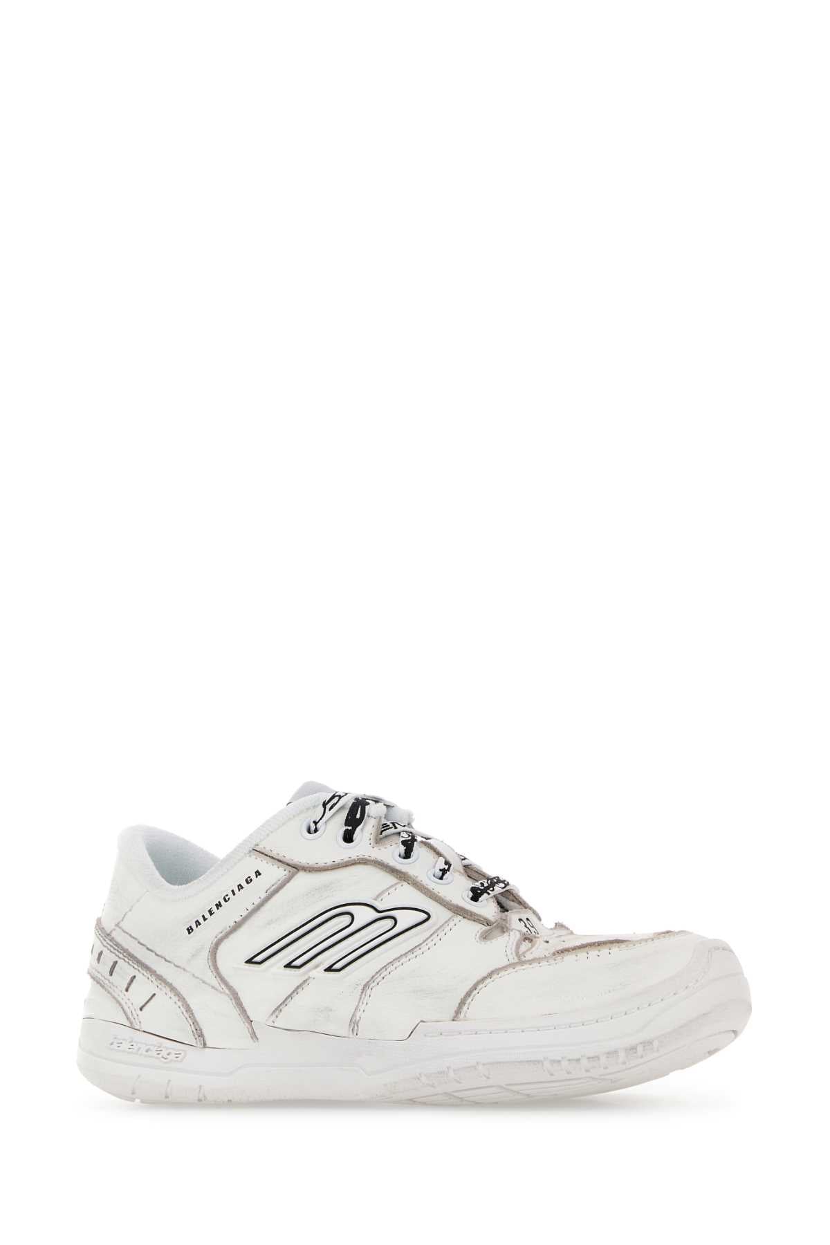 BALENCIAGA Elegant Leather Hamptons Sneakers for Women