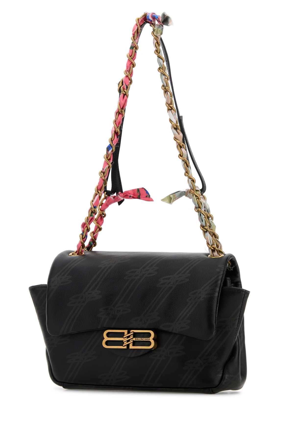 BALENCIAGA Mini Printed Leather Darling Shoulder Handbag