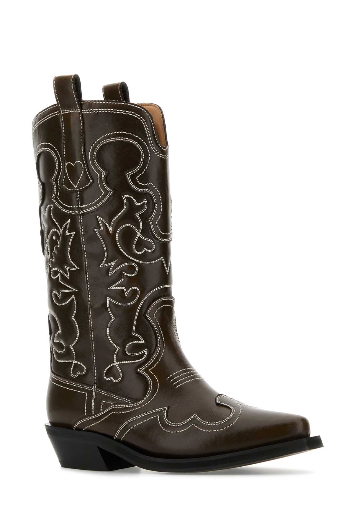 GANNI Synthetic Leather Mini Boots for Women