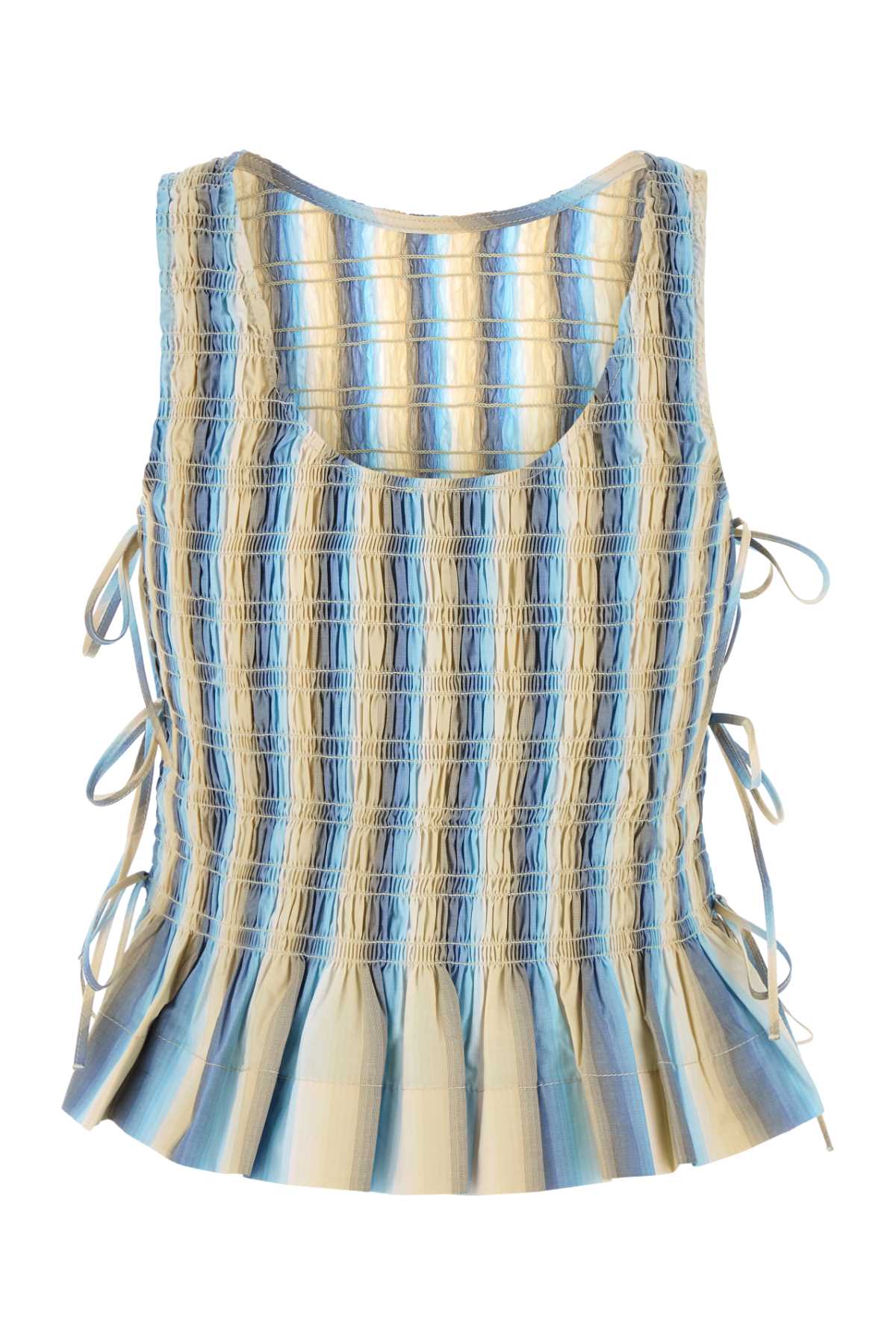 GANNI Multicolored Cotton Top for Women