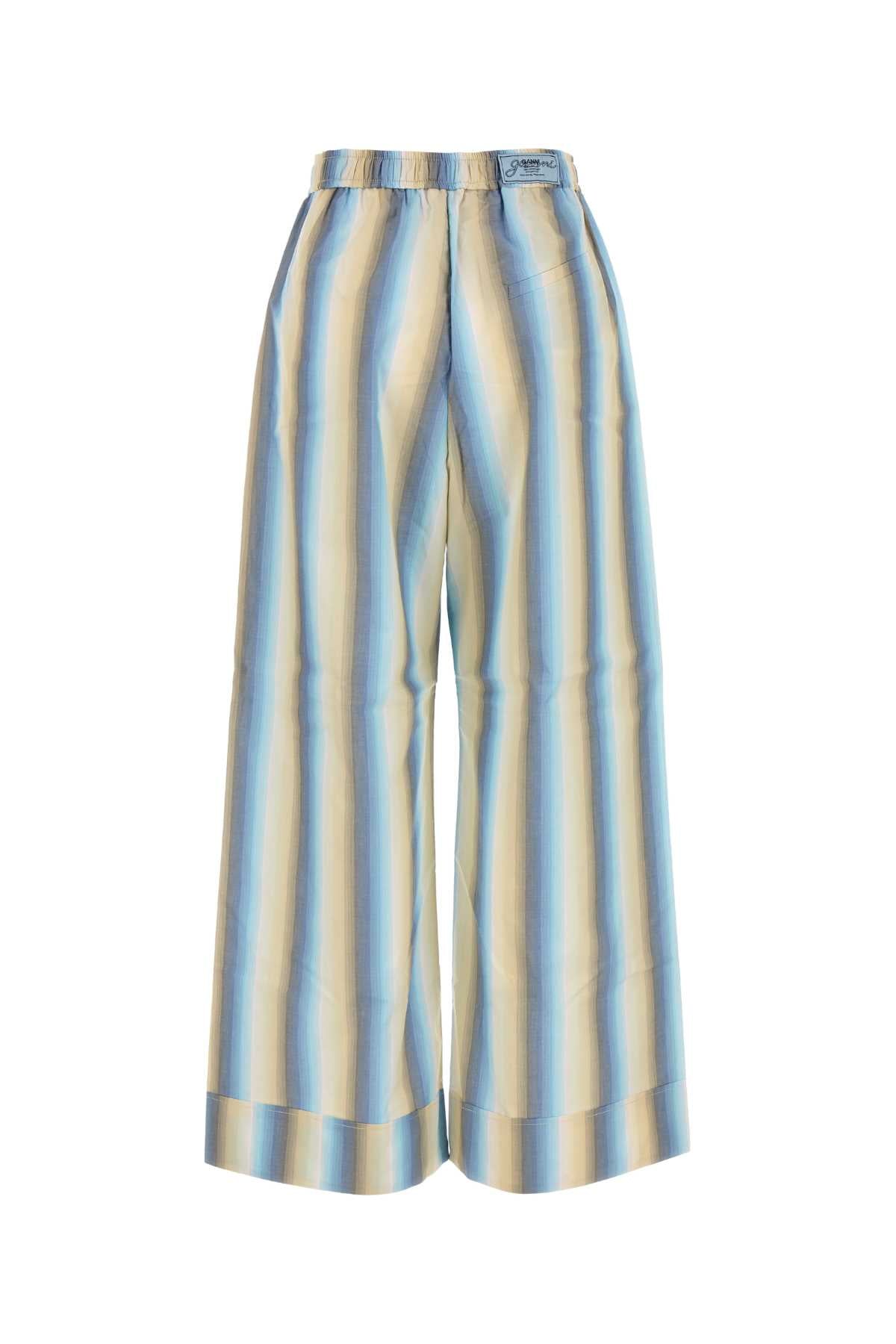 GANNI Embroidered Cotton Pajama Pant