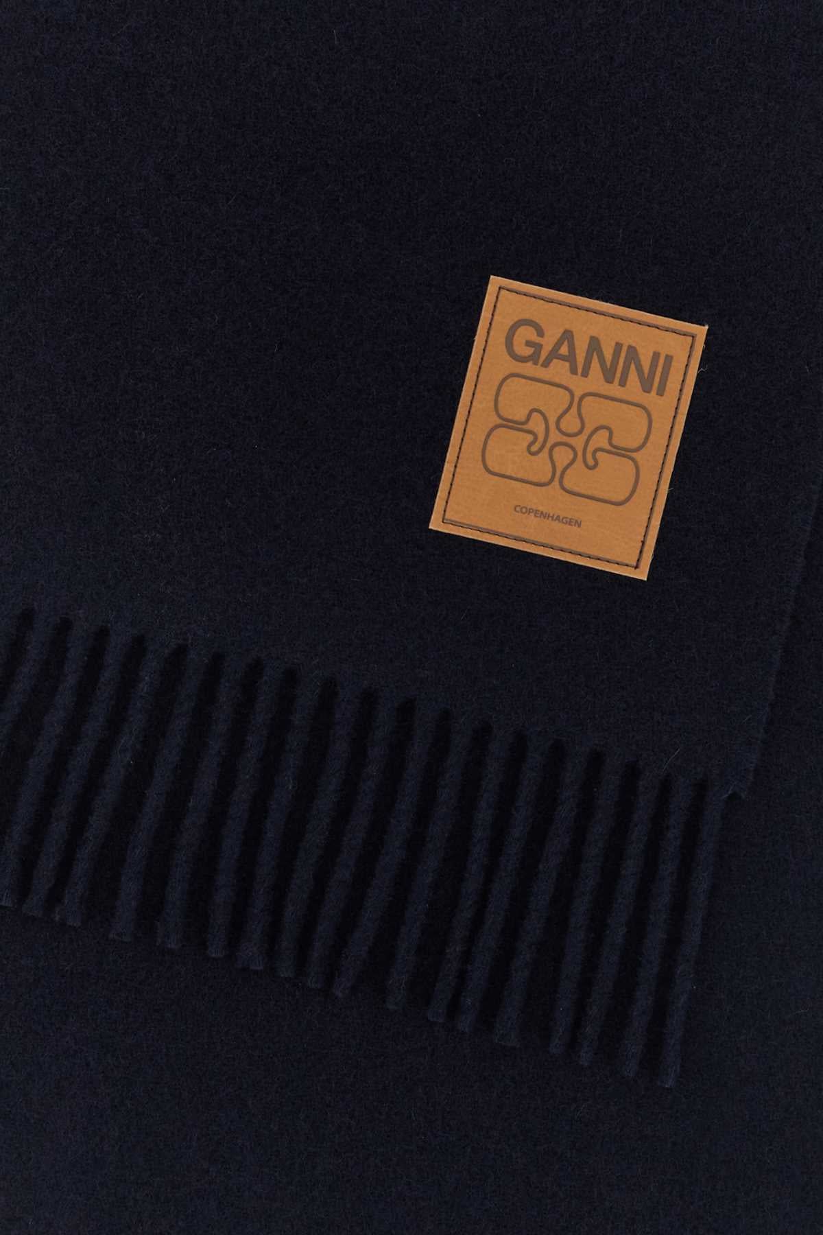 GANNI Wool Scarf - Length 200 cm, Height 30 cm