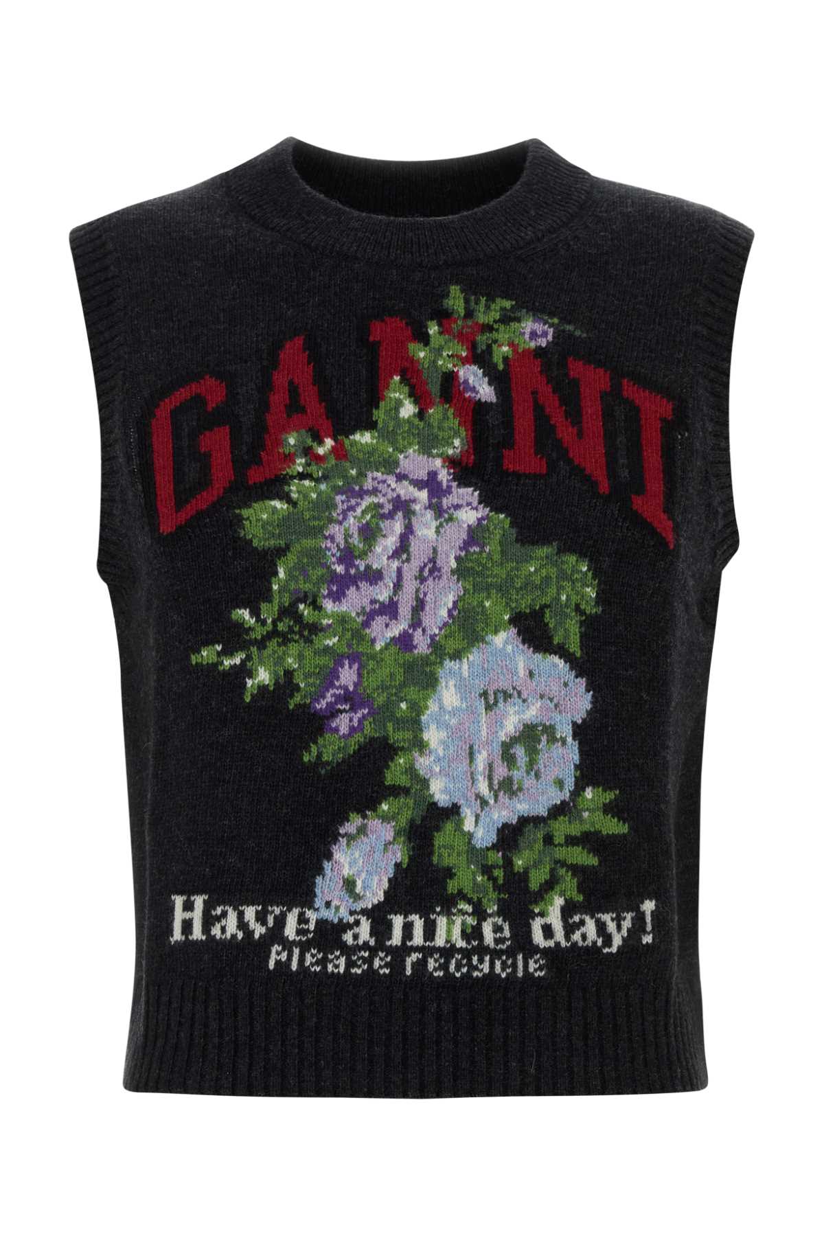 GANNI Wool Blend Vest for Women - FW25