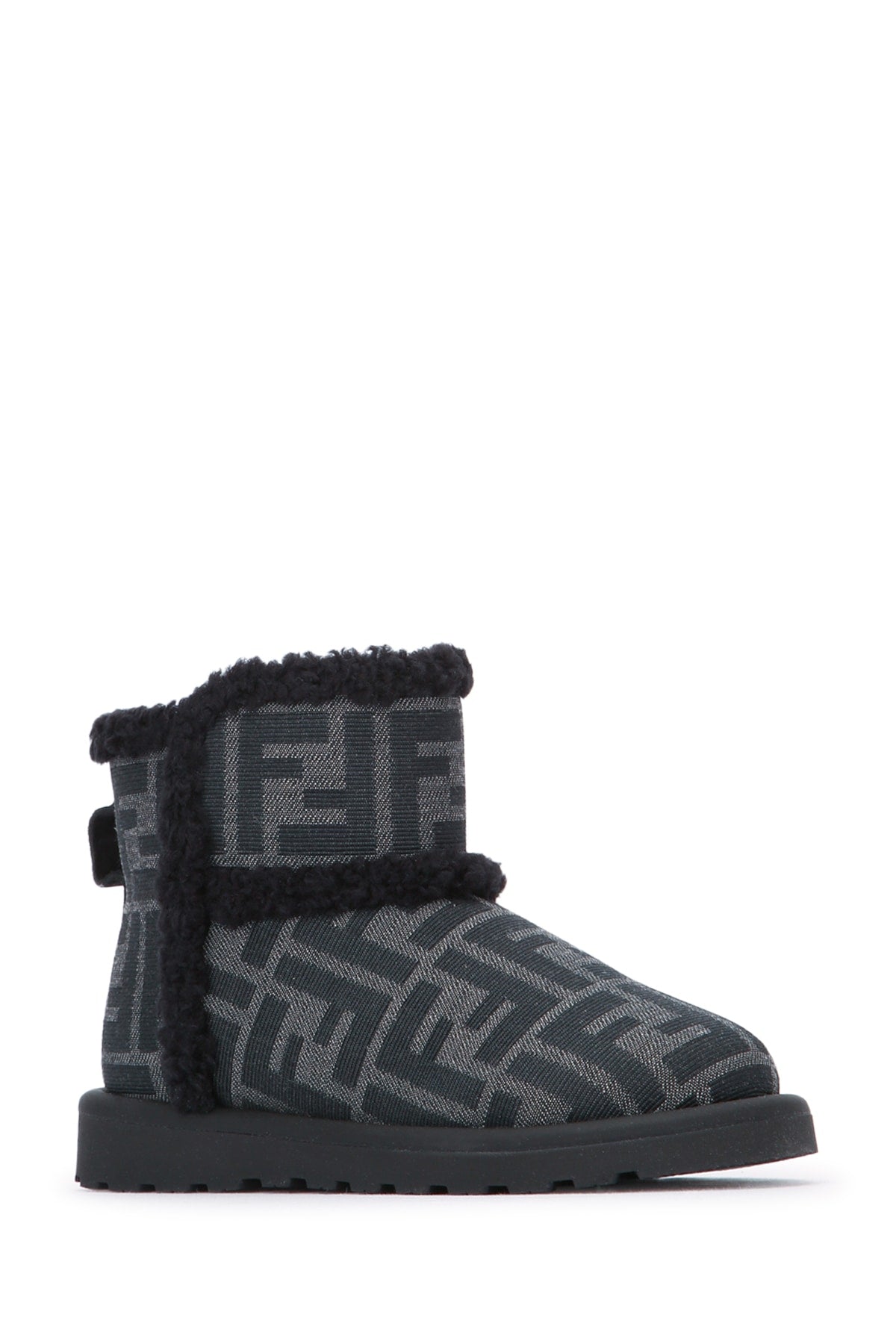 FENDI KIDS Mini Soft Fabric Jacquard Booties
