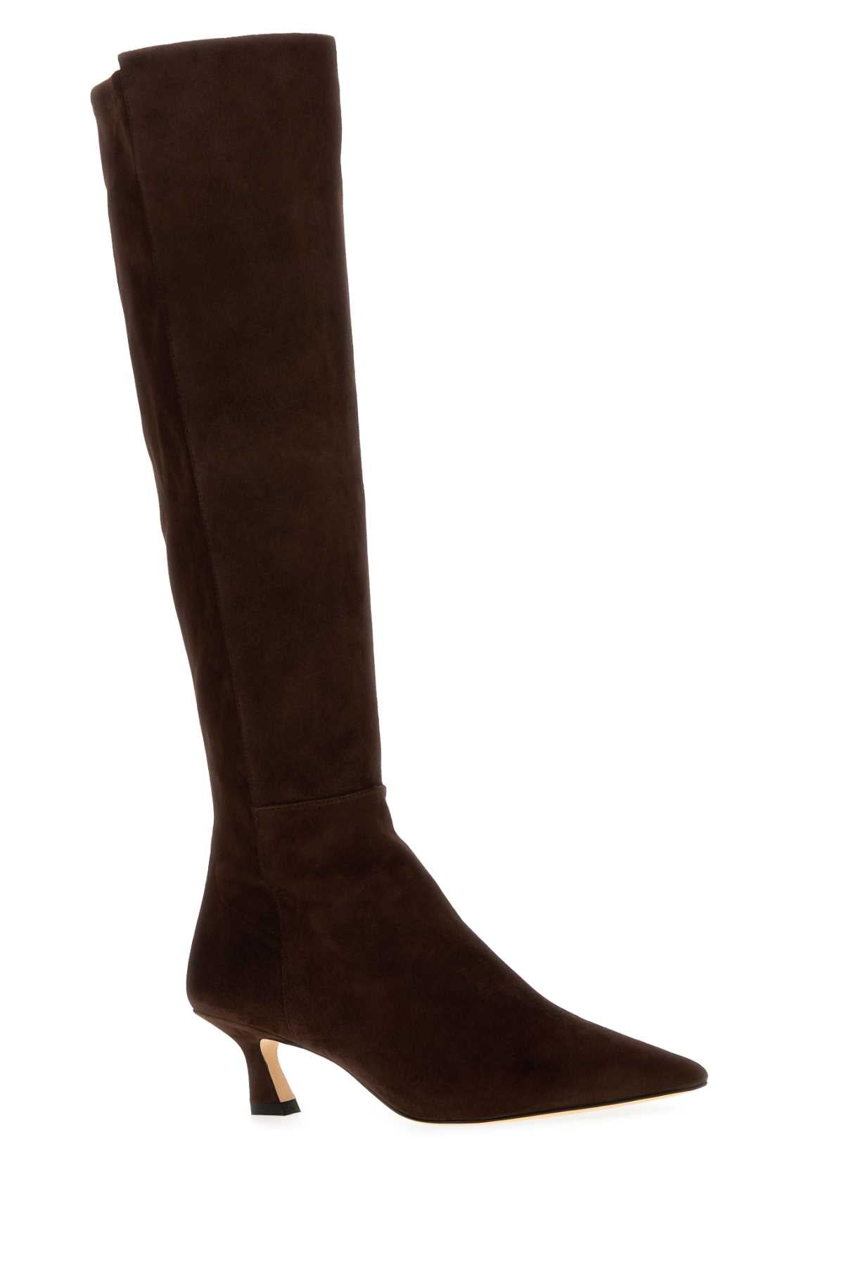 STUART WEITZMAN Winnie Suede Boots with 5 cm Heel Height