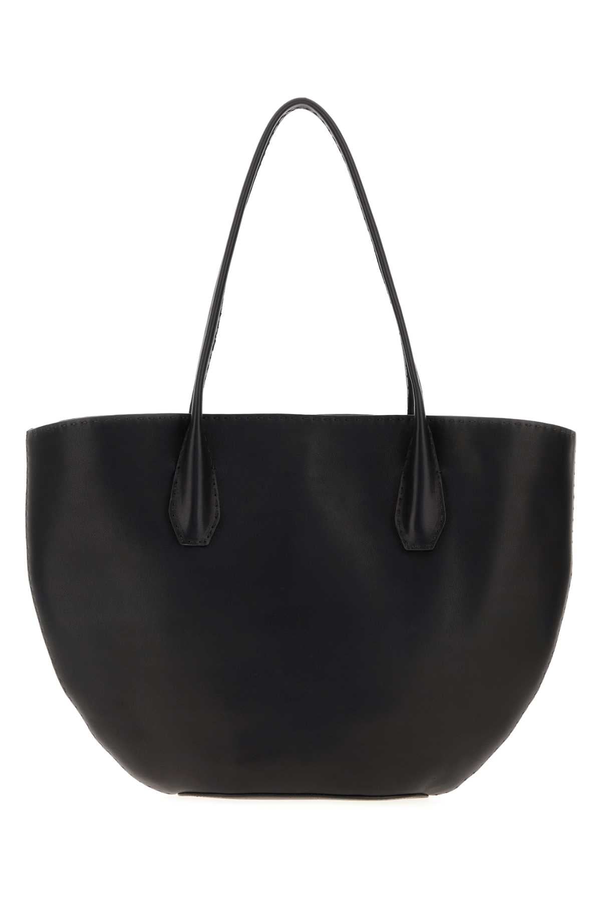 THE ROW Mini Leather Alger Shopping Handbag - 25cm x 28cm