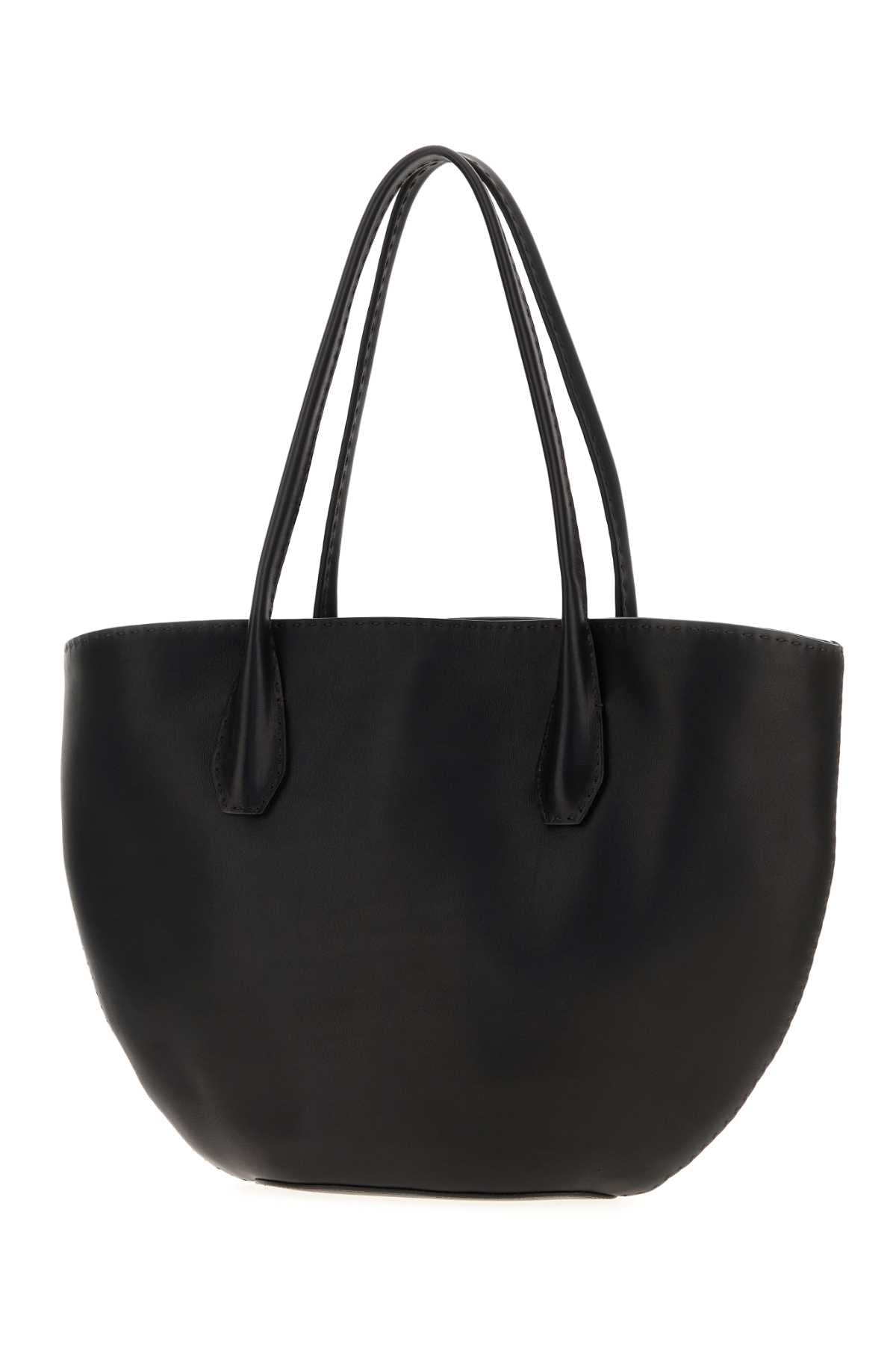 THE ROW Mini Leather Alger Shopping Handbag - 25cm x 28cm