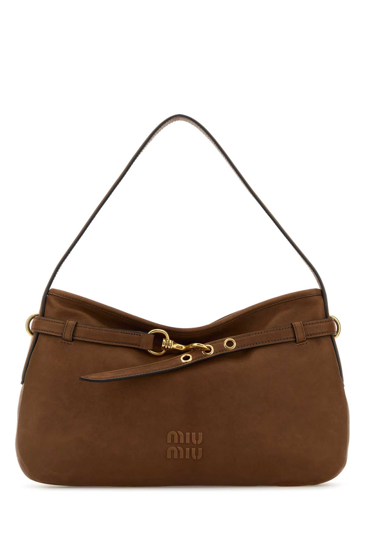 MIU MIU Nappa Leather Aventure Mini Shoulder Handbag 40cm