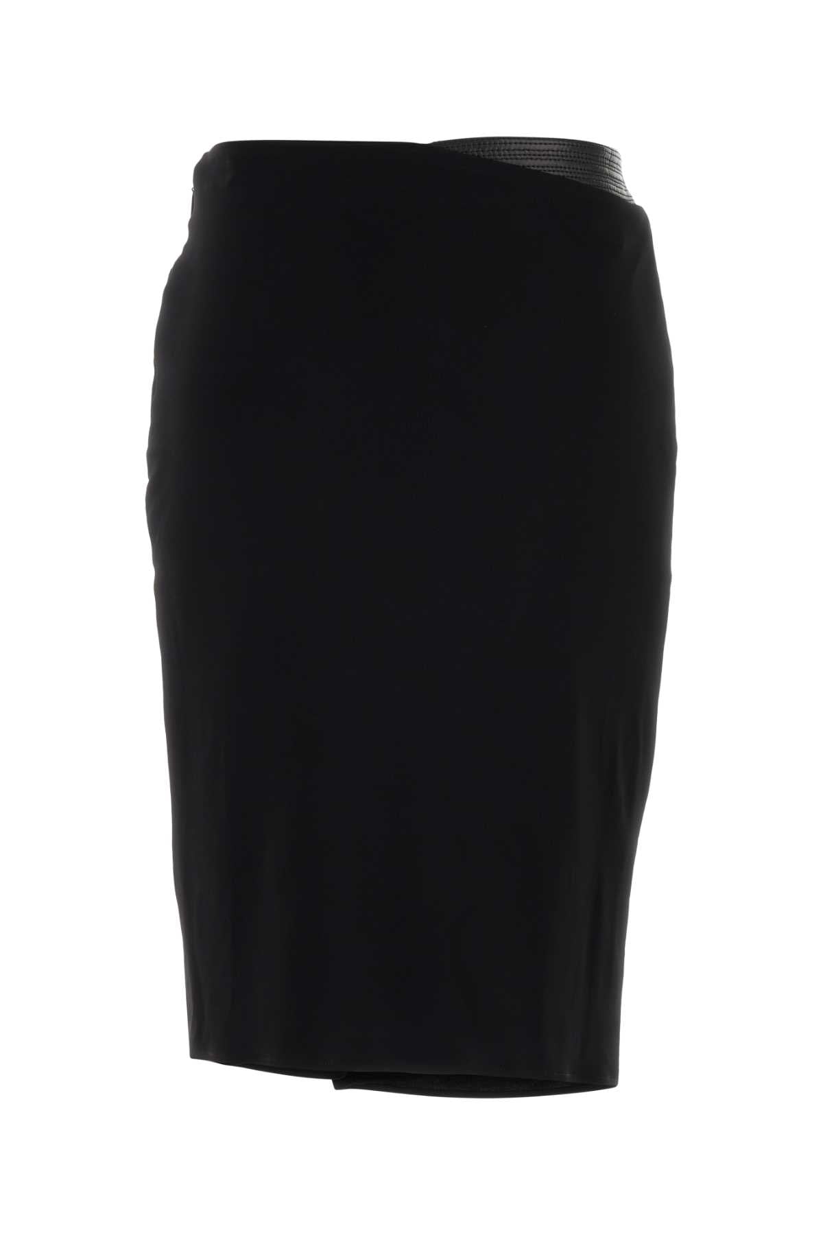 VERSACE Chic Stretch Viscose Mini Skirt for Women