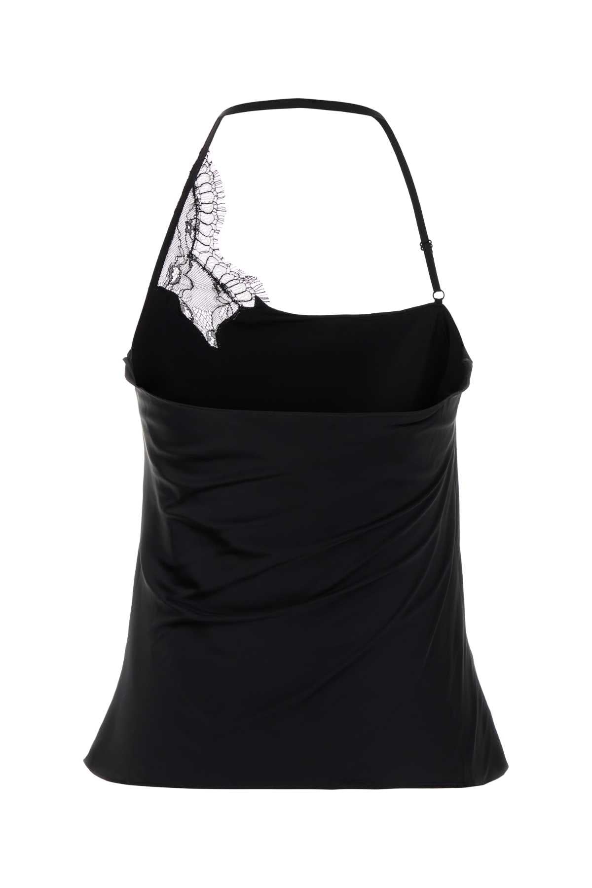 COURREGES Stretch Satin Mini Top for Women