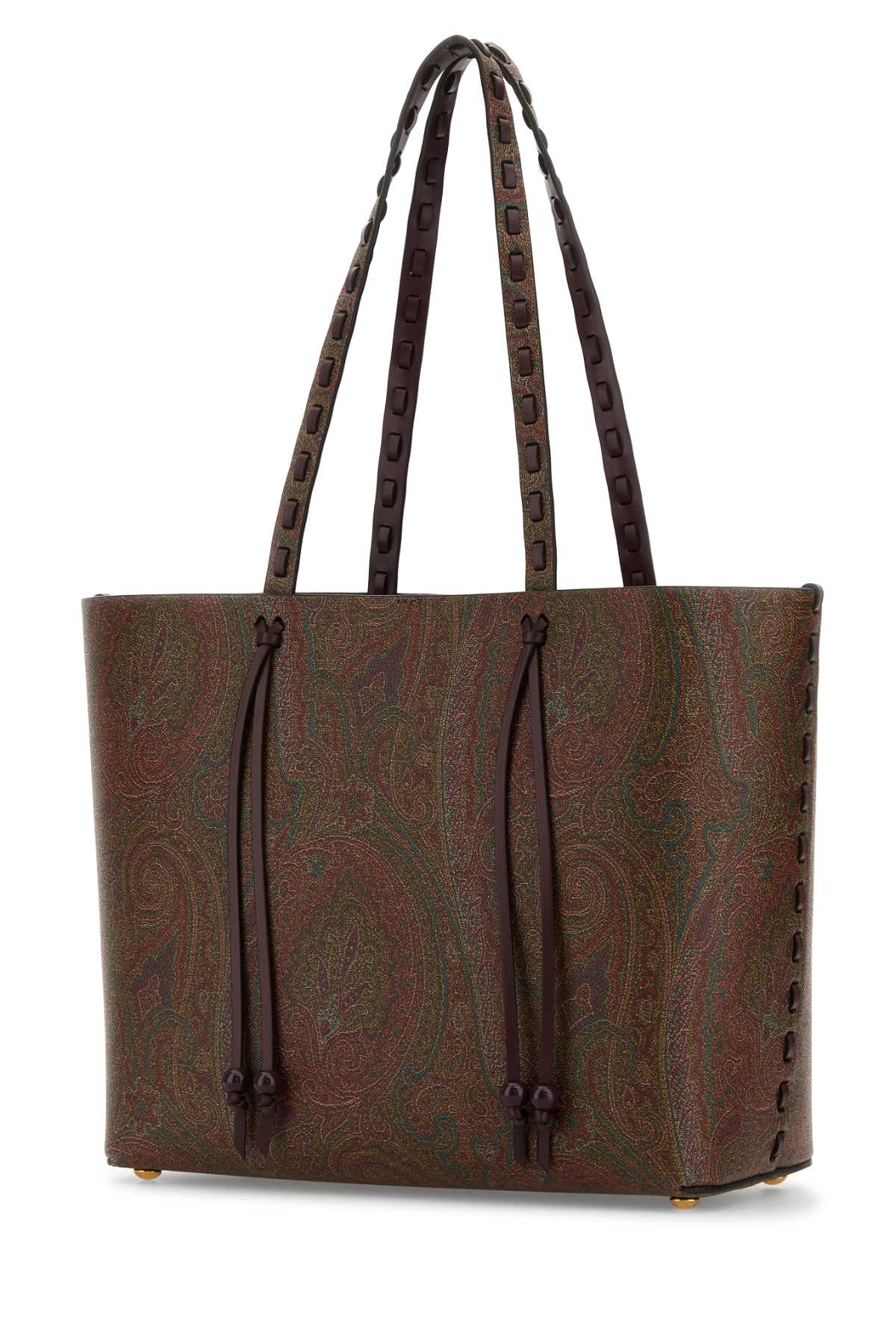 ETRO Printed Canvas Arnica 1984 Shopping Handbag - 33cm x 28cm