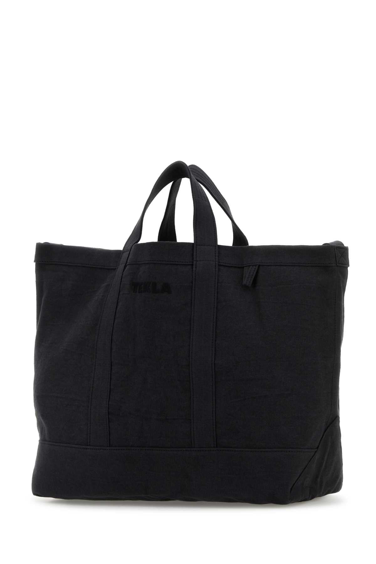 TEKLA Slate Canvas Shopping Handbag - 41x35x20 cm