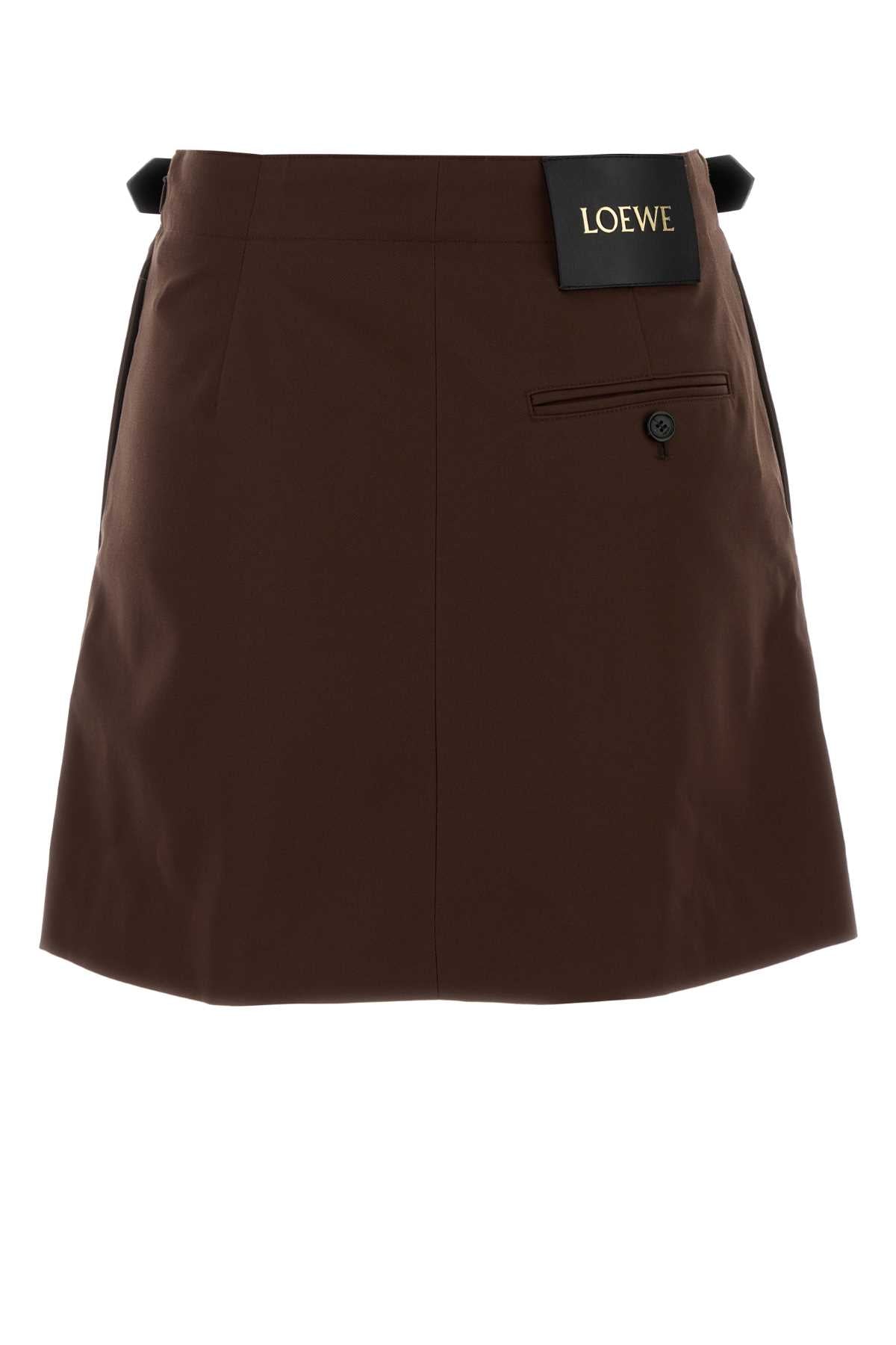 LOEWE Chic Mini Gabardine Skirt for Women