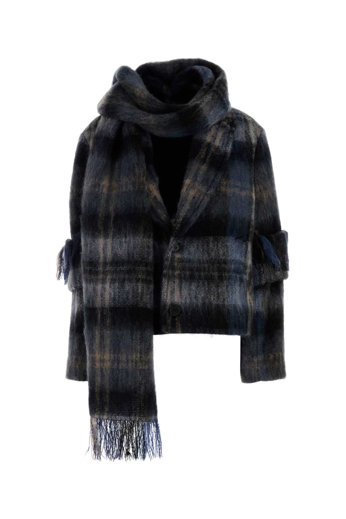 LOEWE Embroidered Mohair Blend Blazer - Women's Fall Collection