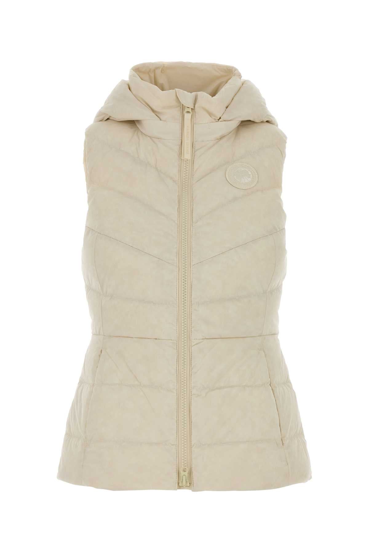 CANADA GOOSE Ivory Stretch Nylon Mini Clair Vest