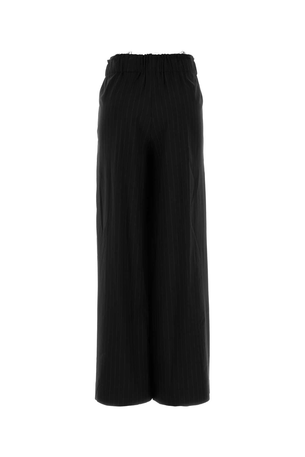 PT TORINO Embroidered Stretch Wool Benedetta Wide-Leg Pant (Size 32)