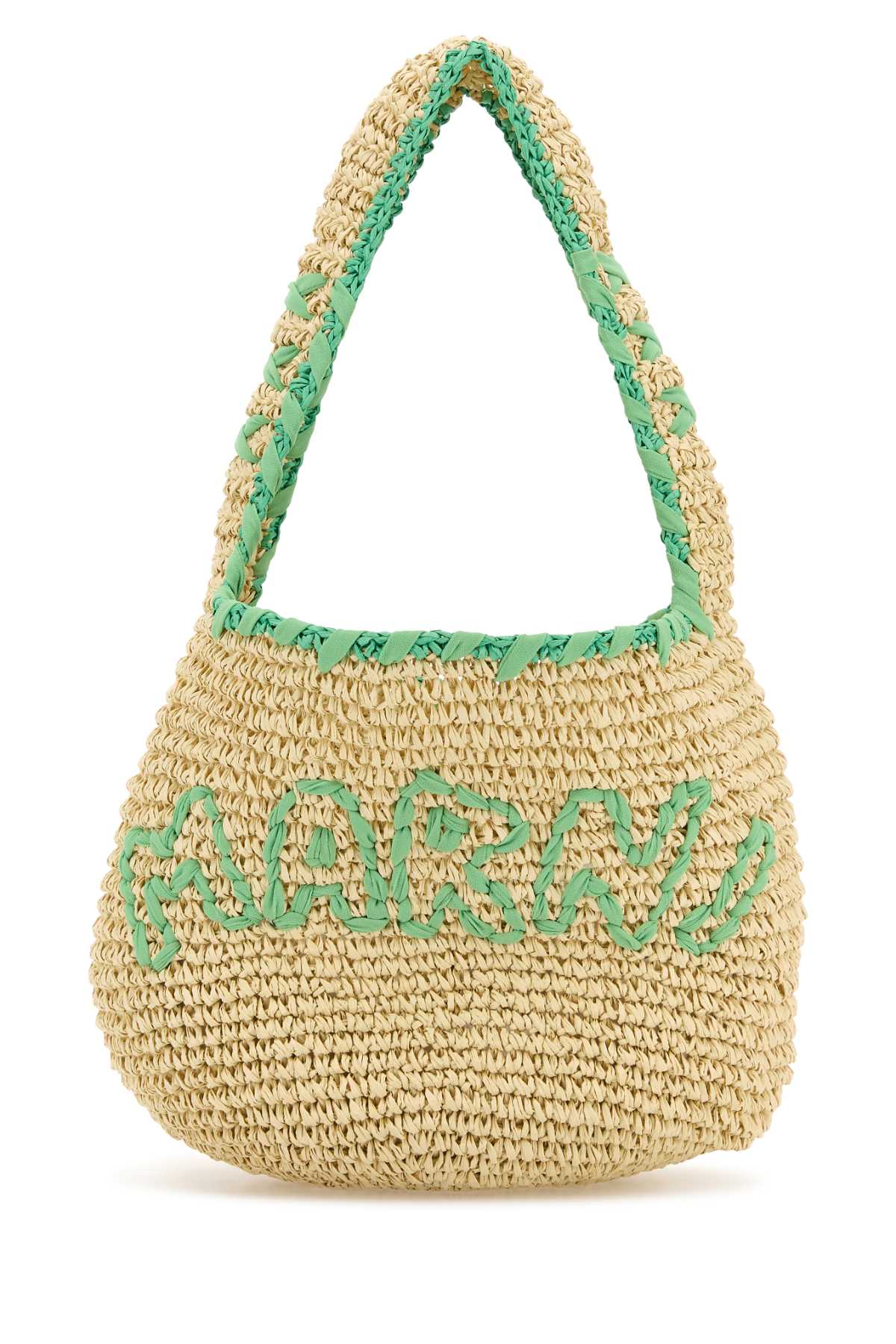 MARNI Mini Raffia Small Nassa Shoulder Handbag