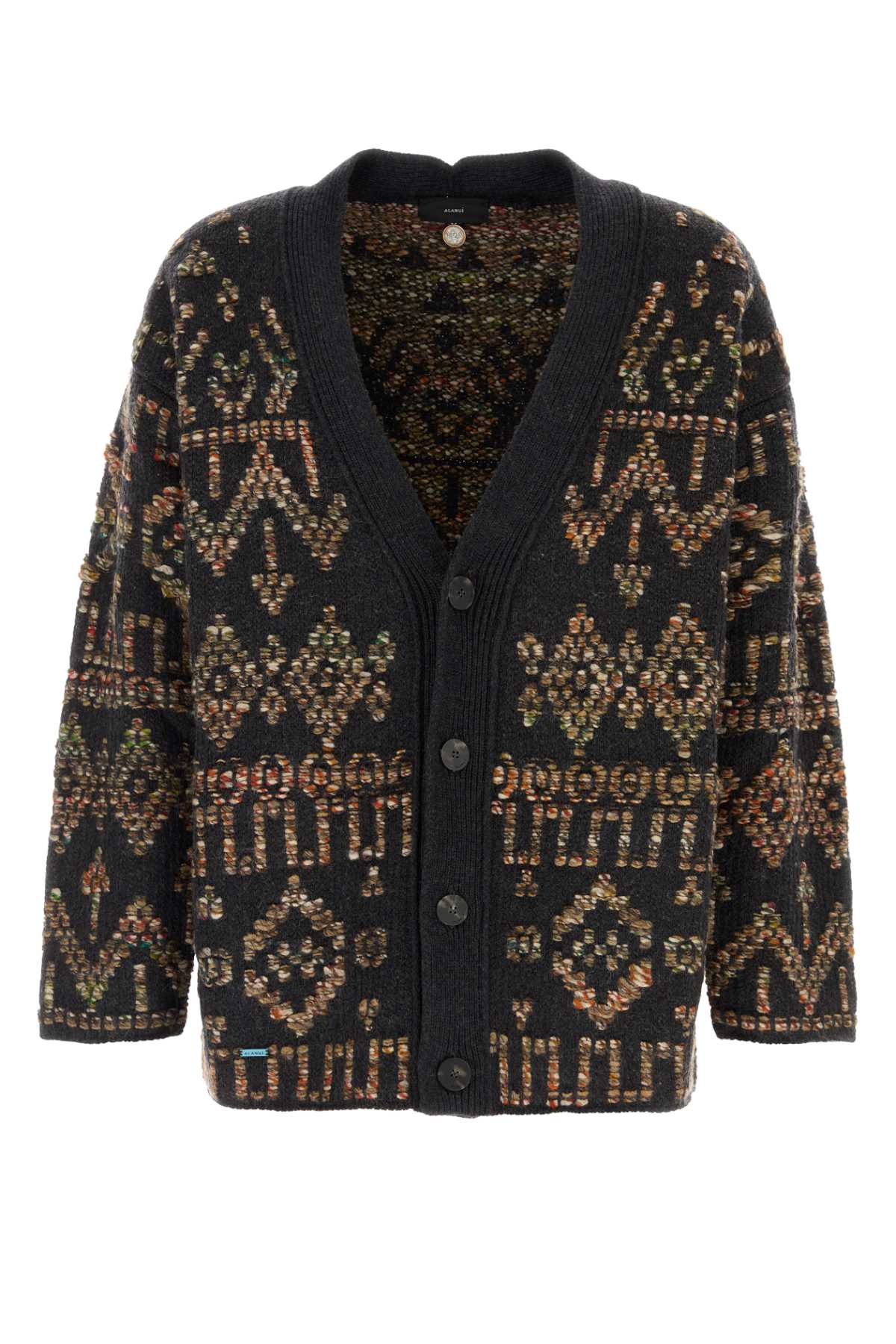 ALANUI Embroidered Wool Blend Grunge Beat Cardigan - Men’s Size