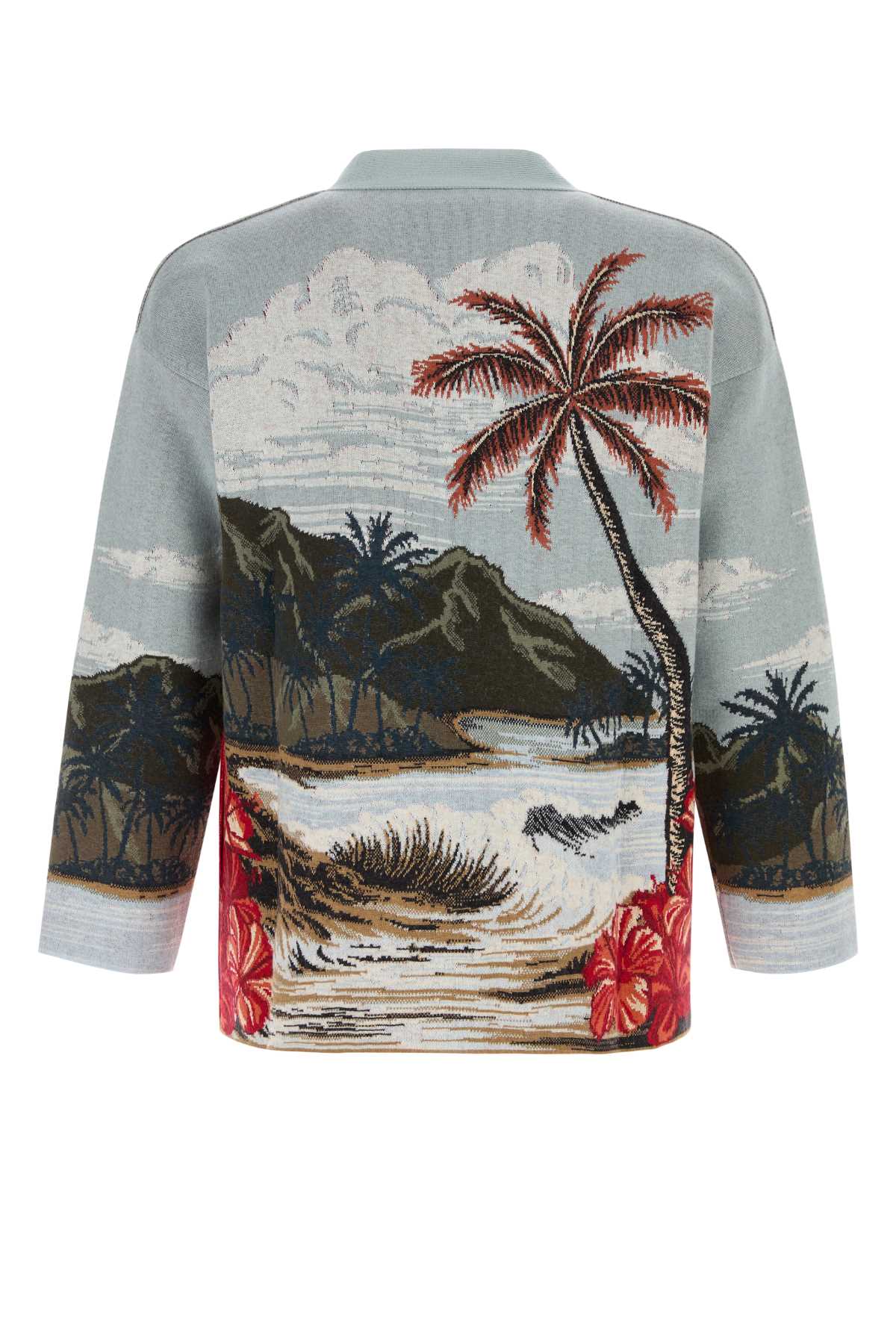 ALANUI Embroidered Wool Blend Cardigan - Men's Knitwear