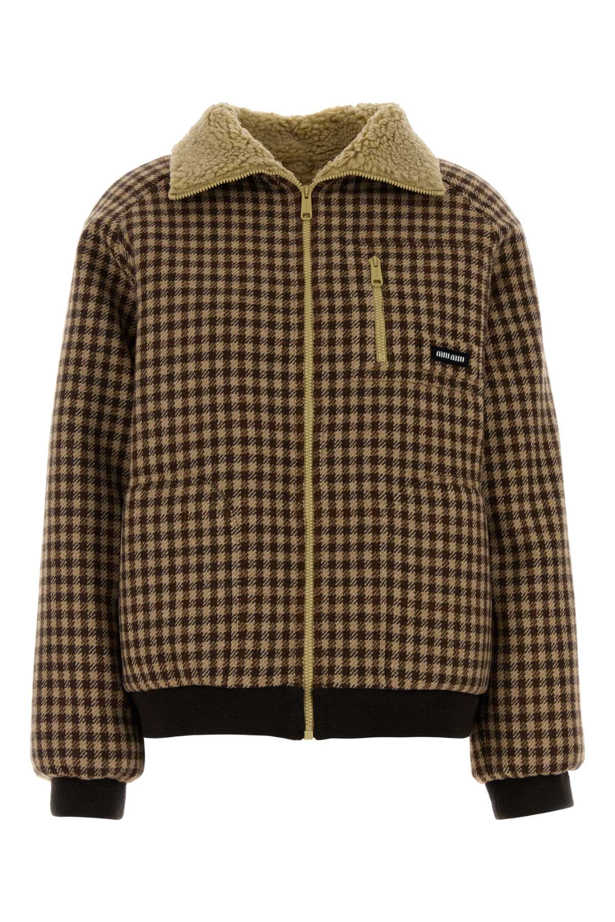 MIU MIU Embroidered Wool Jacket for Women