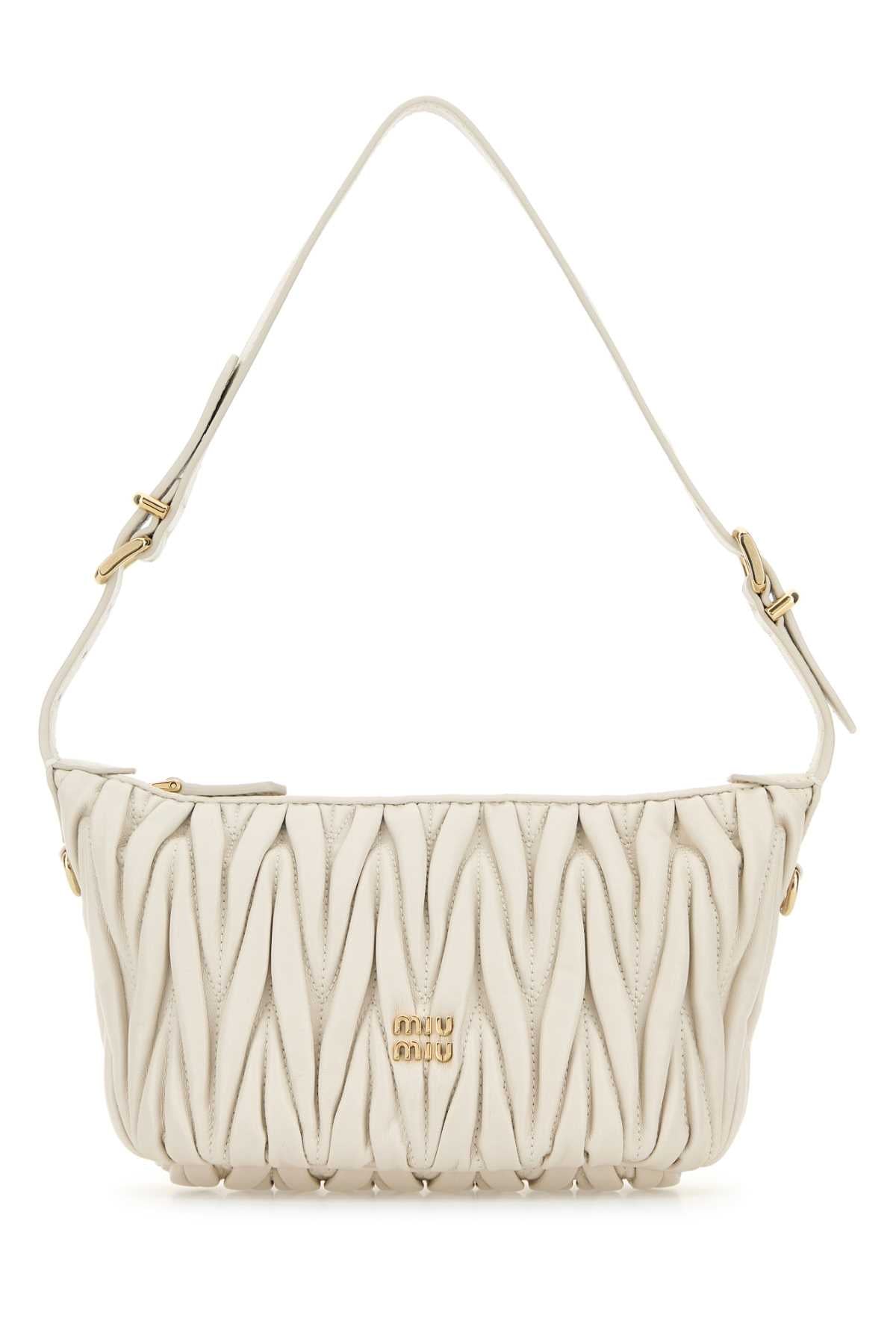 MIU MIU Mini Leather Handbag - 17 cm x 13 cm x 8 cm