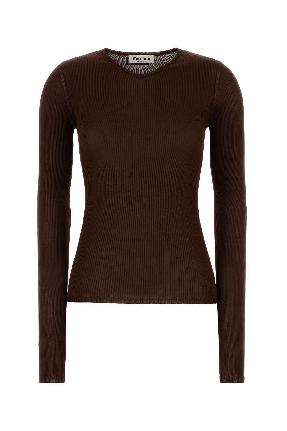 MIU MIU Silk T-Shirt for Women - Perfect for 25W Season