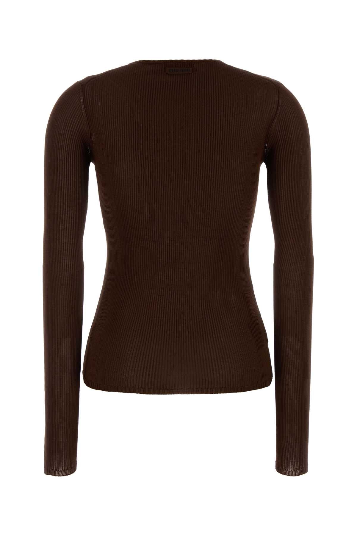 MIU MIU Silk T-Shirt for Women - Perfect for 25W Season