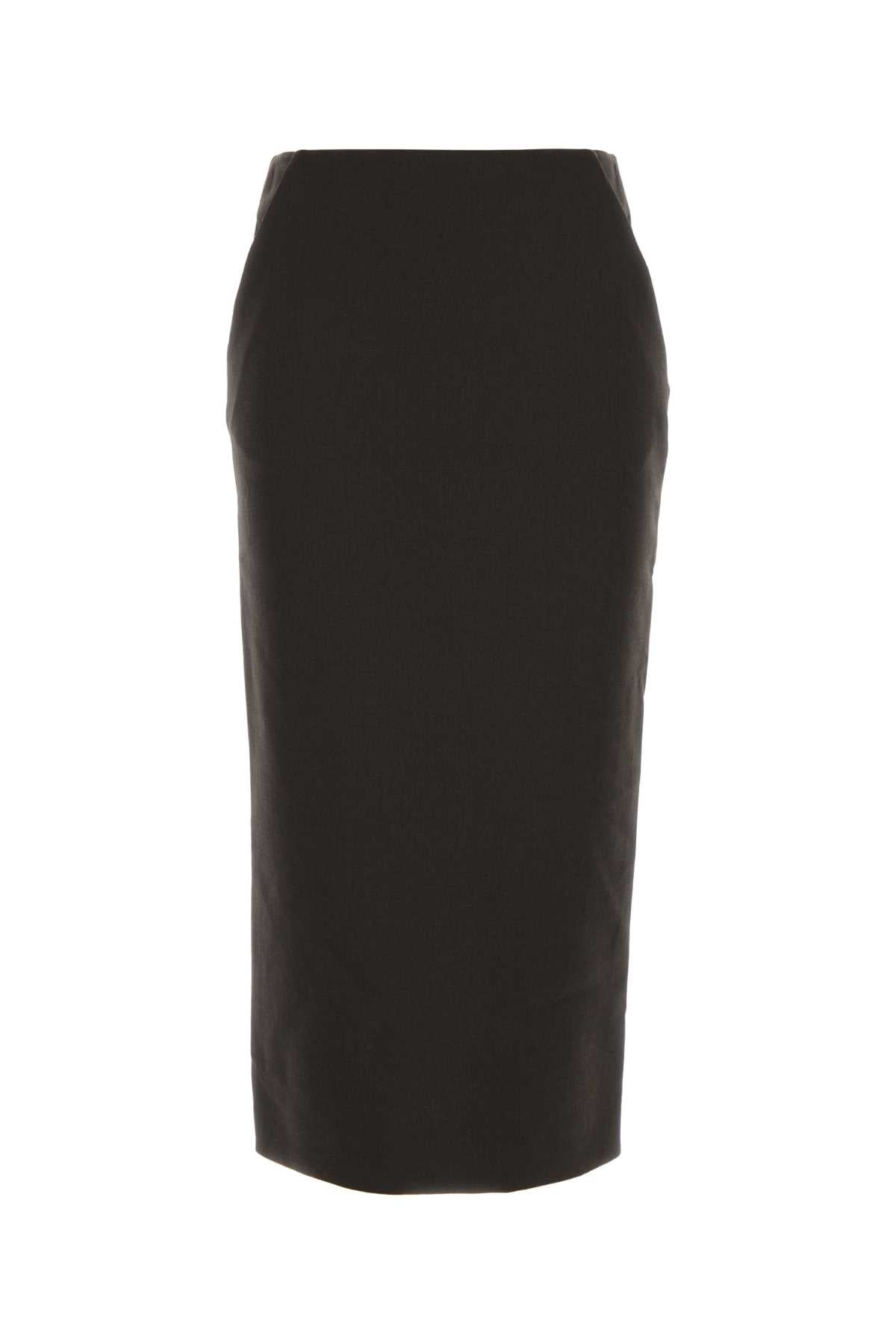 GIORGIO ARMANI Stretch Wool Mini Skirt for Women