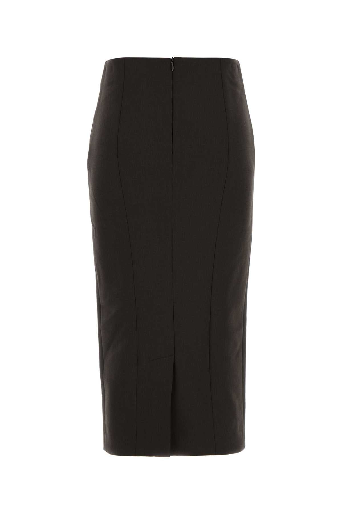 GIORGIO ARMANI Stretch Wool Mini Skirt for Women