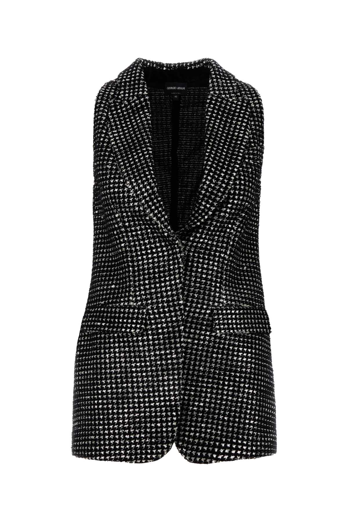GIORGIO ARMANI Houndstooth Mini Vest for Women