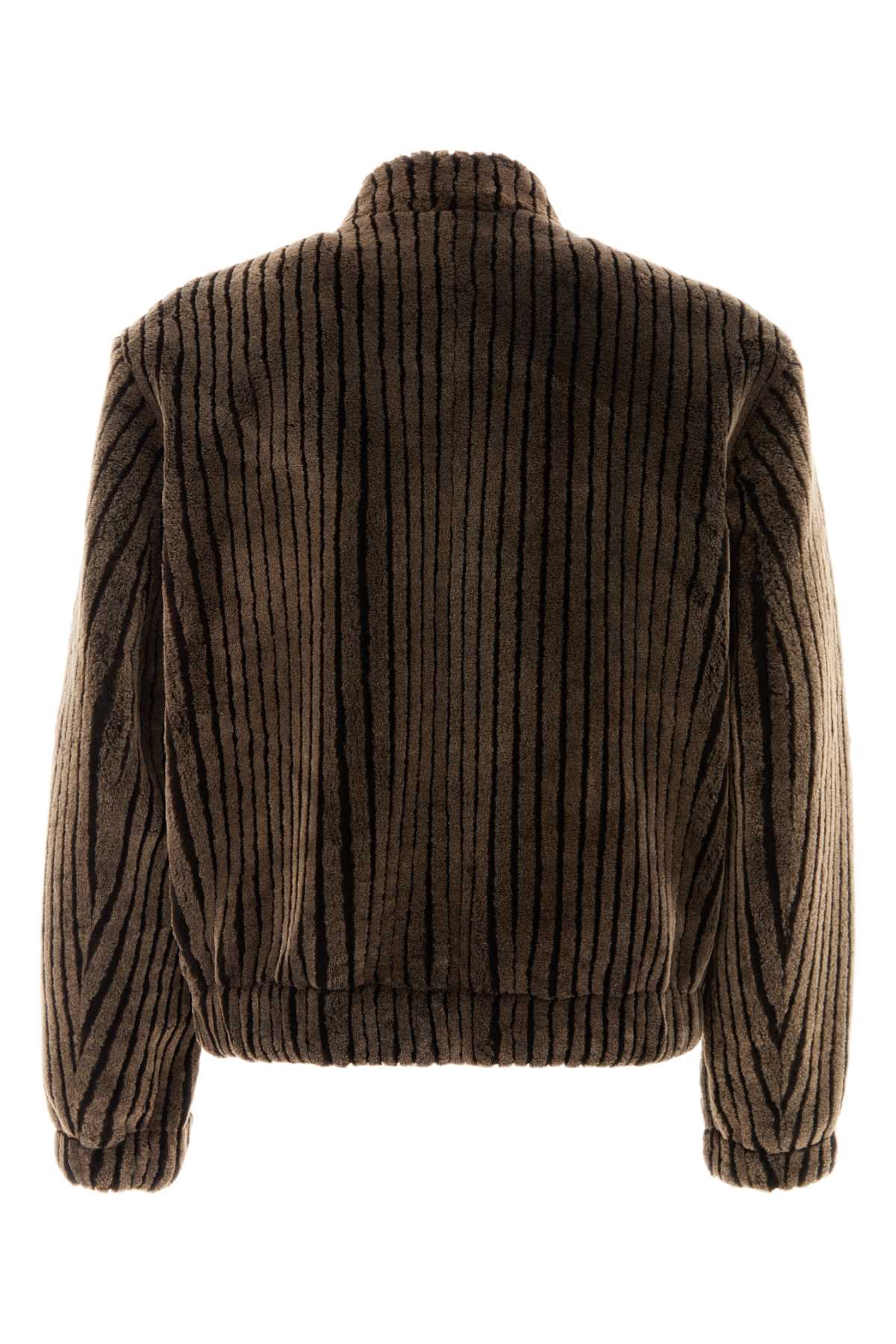 GIORGIO ARMANI Shearling Bomber Jacket