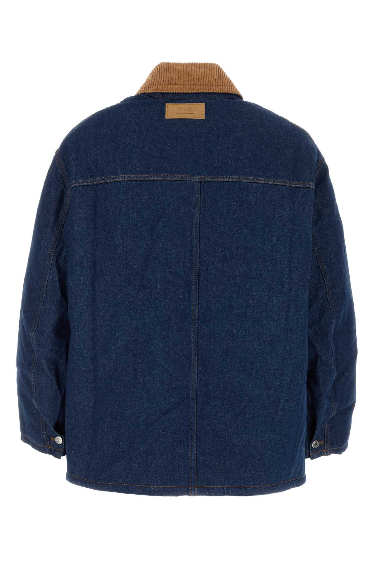 AMI Padded Denim Jacket for Men - Size Available