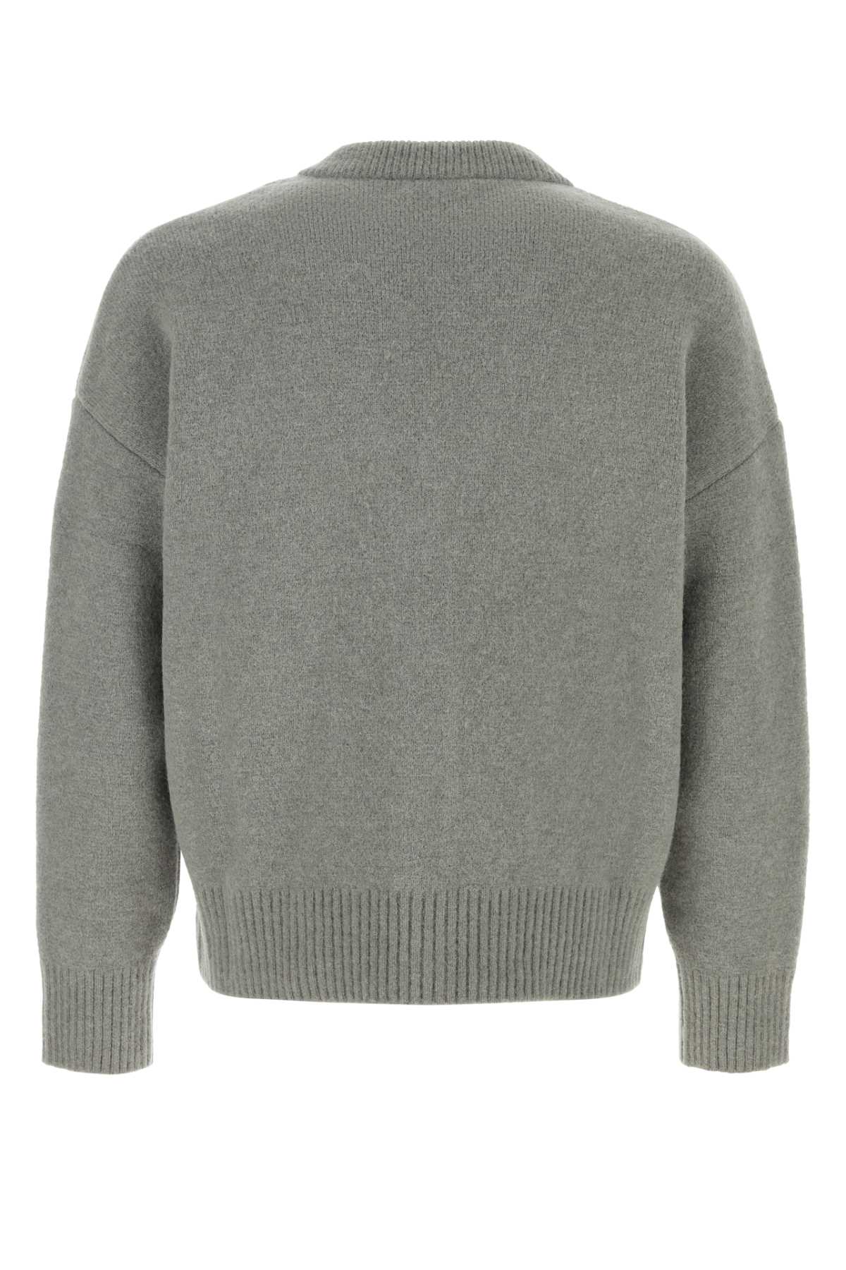 AMI Wool Blend Cardigan for Men - Fall Winter Collection