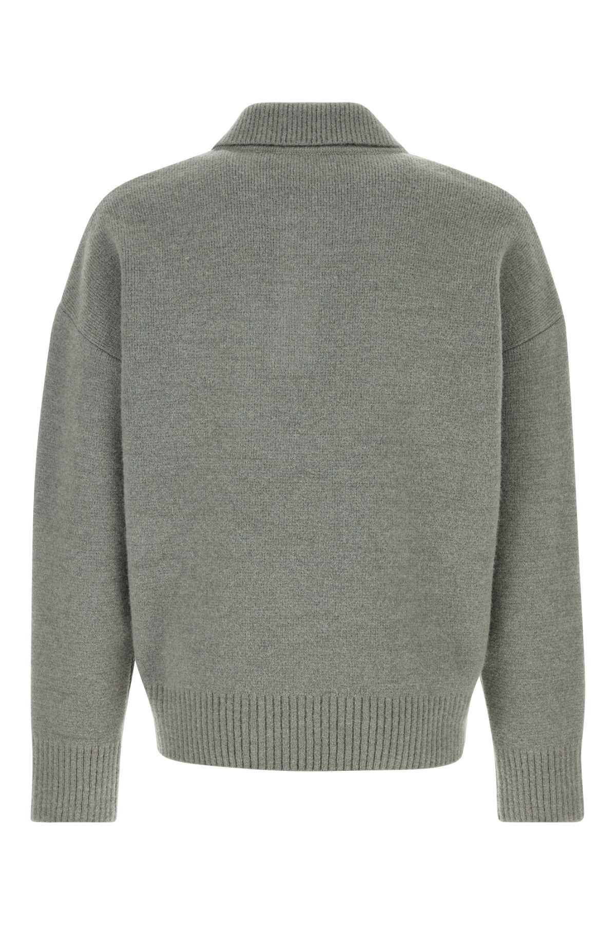 AMI Stretch Alpaca Blend Polo Shirt for Men - 25W