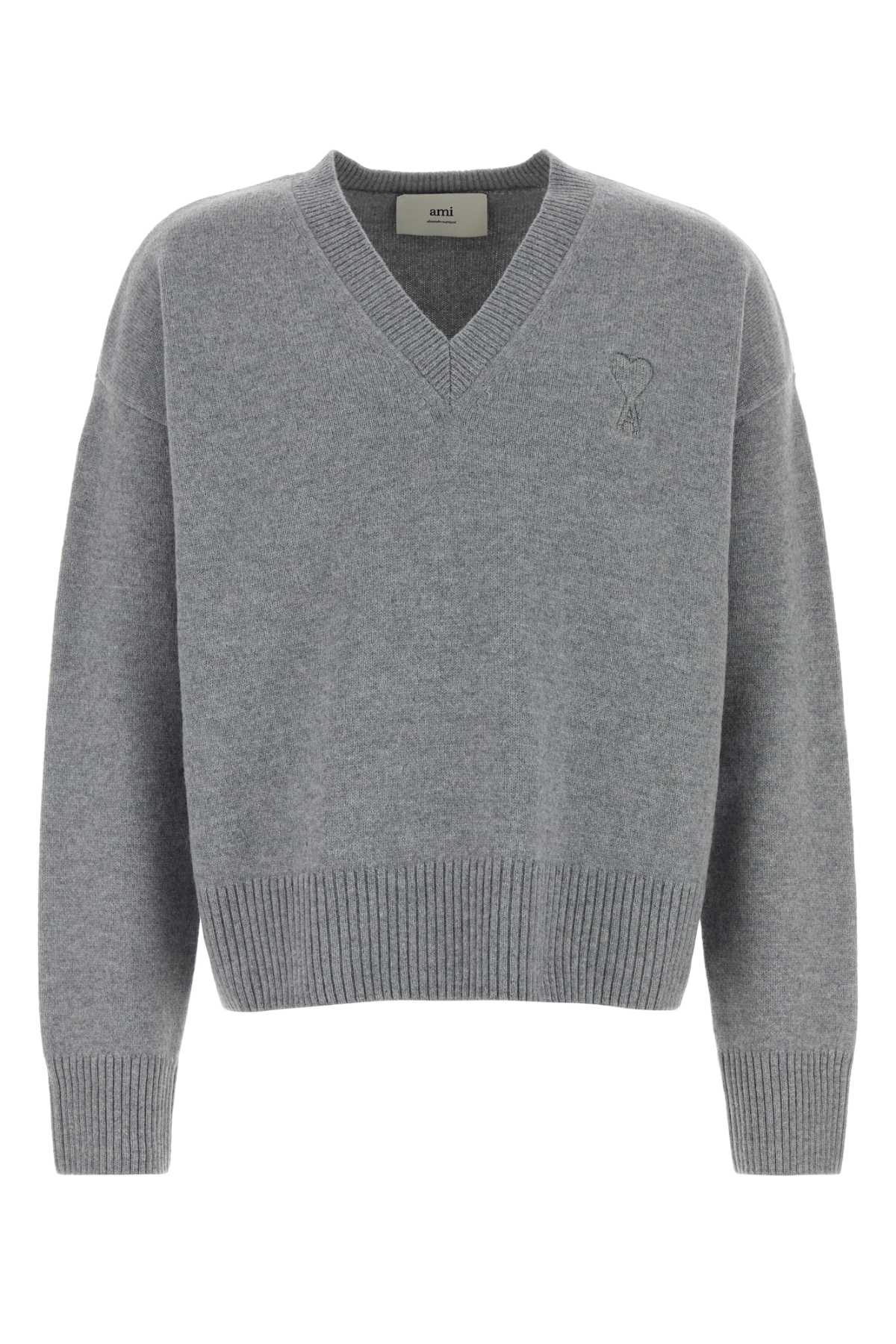 AMI Men's Wool Blend Sweater - Modern Fit