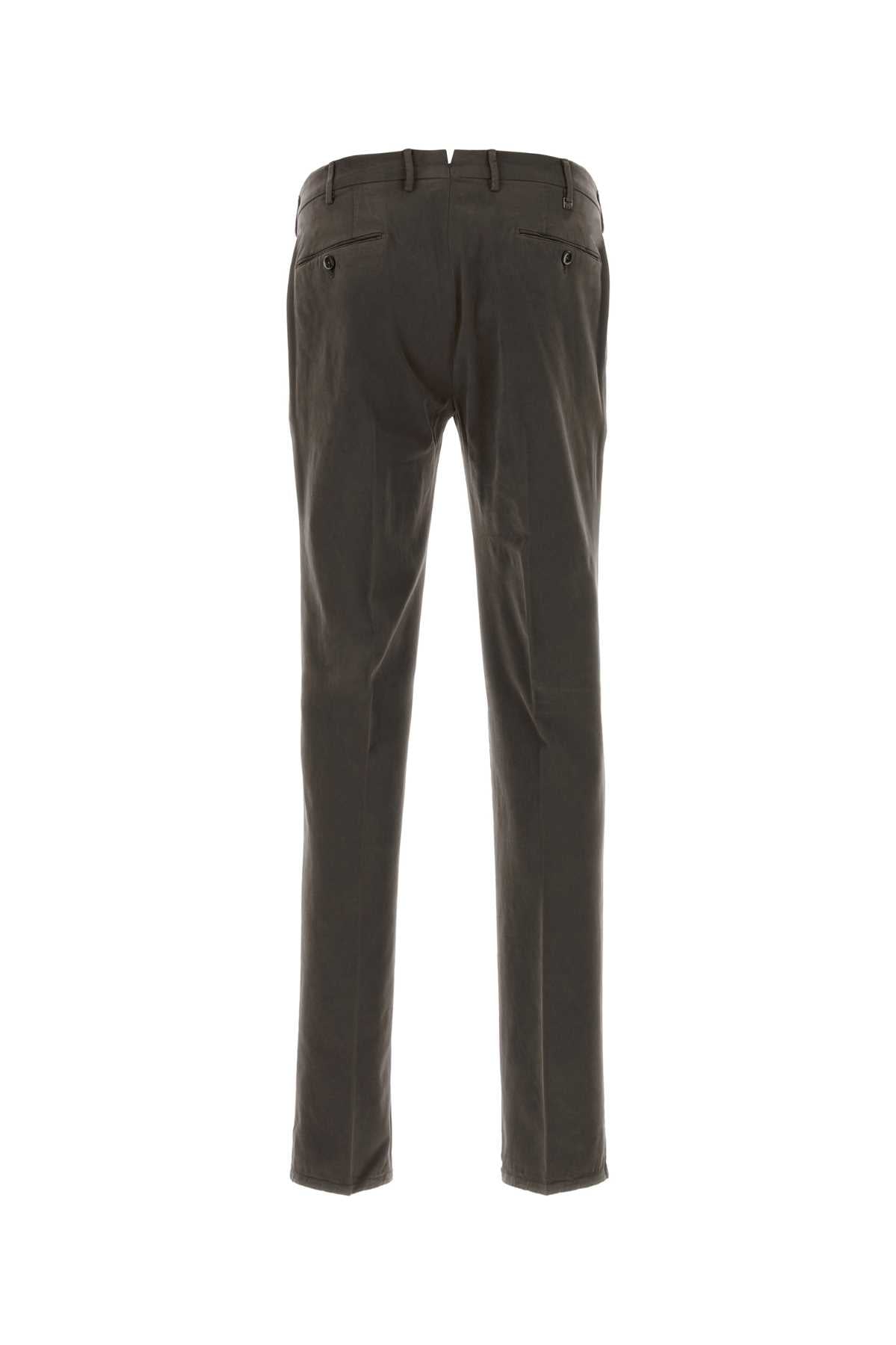 PT TORINO Charcoal Stretch Modal Blend Pants - FW25