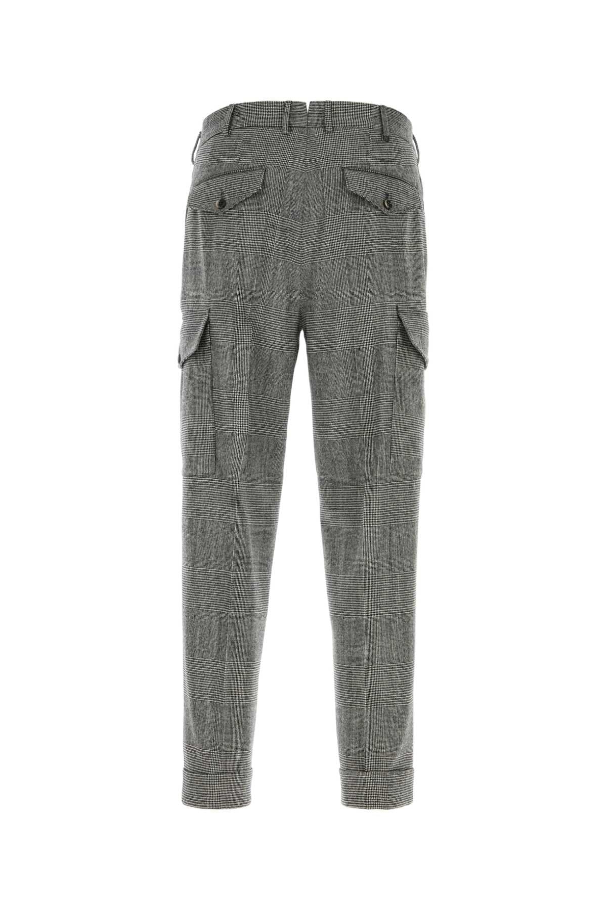 PT TORINO Embroidered Stretch Wool Blend Pants