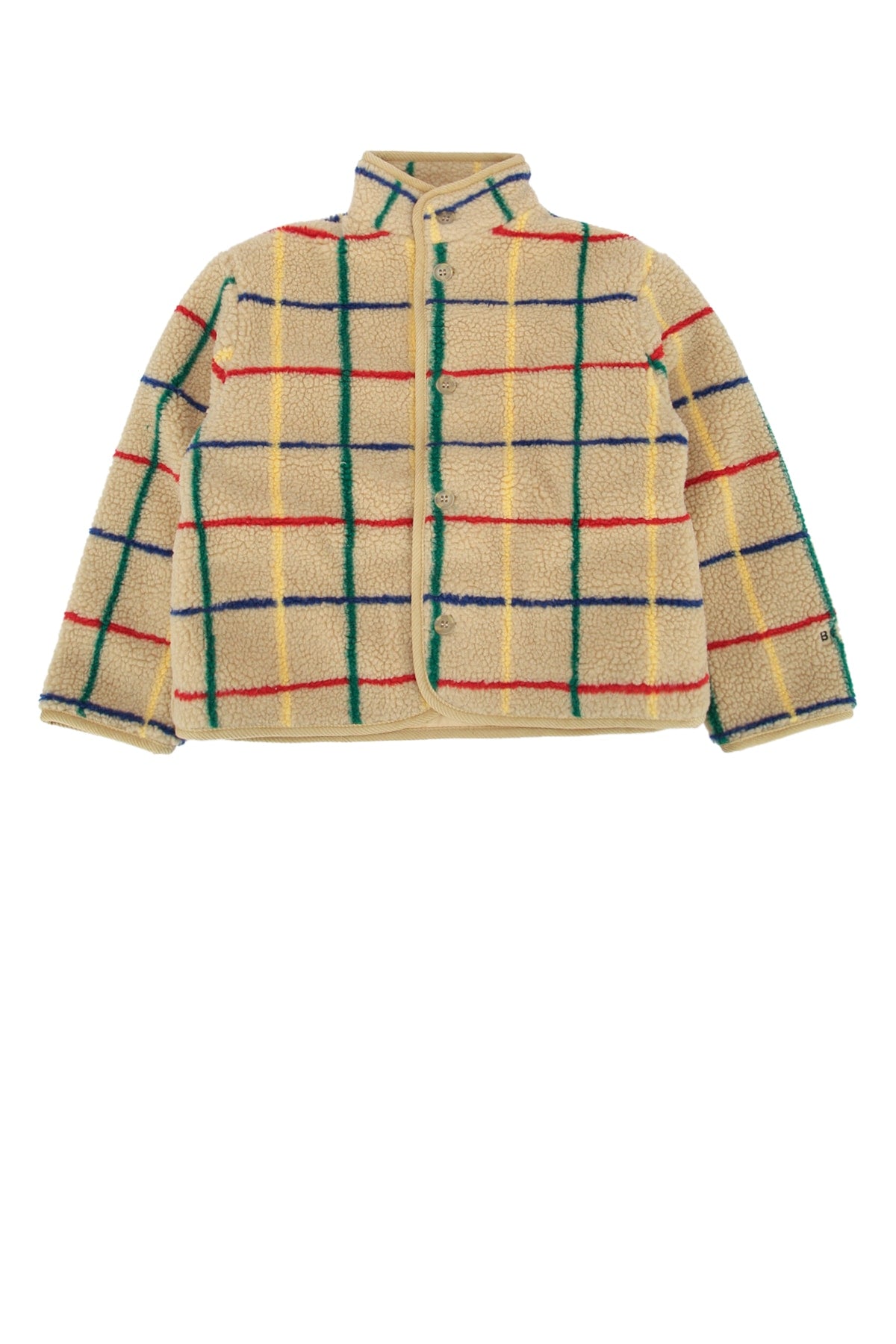 BOBO CHOSES Mini Color Stripes Sheepskin Jacket